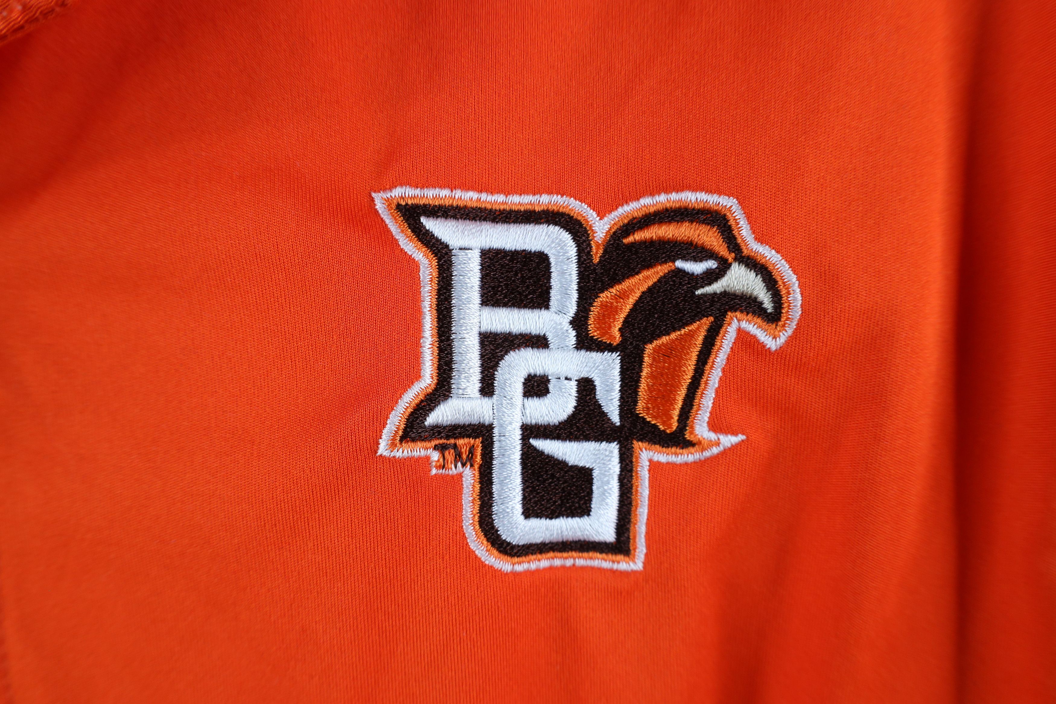 Nike × Vintage Nike Bowling Green State University Football Polo Orange Size US M / EU 48-50 / 2 - 4 Thumbnail