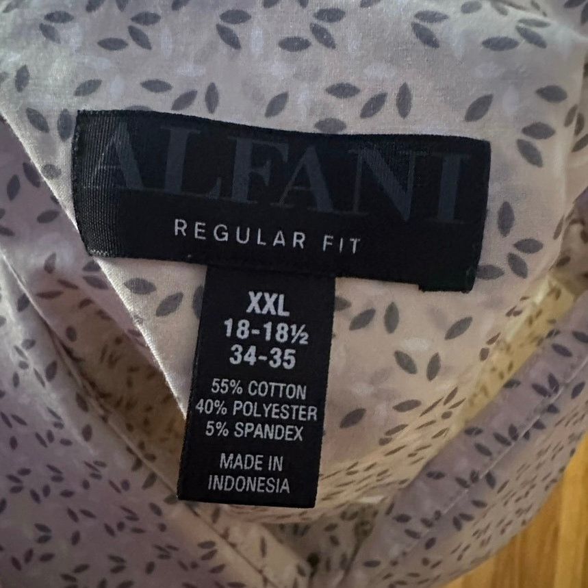 Alfani Alfani Regular Fit Printed Button-Down Shirt XXL Size US XXL / EU 58 / 5 - 7 Thumbnail