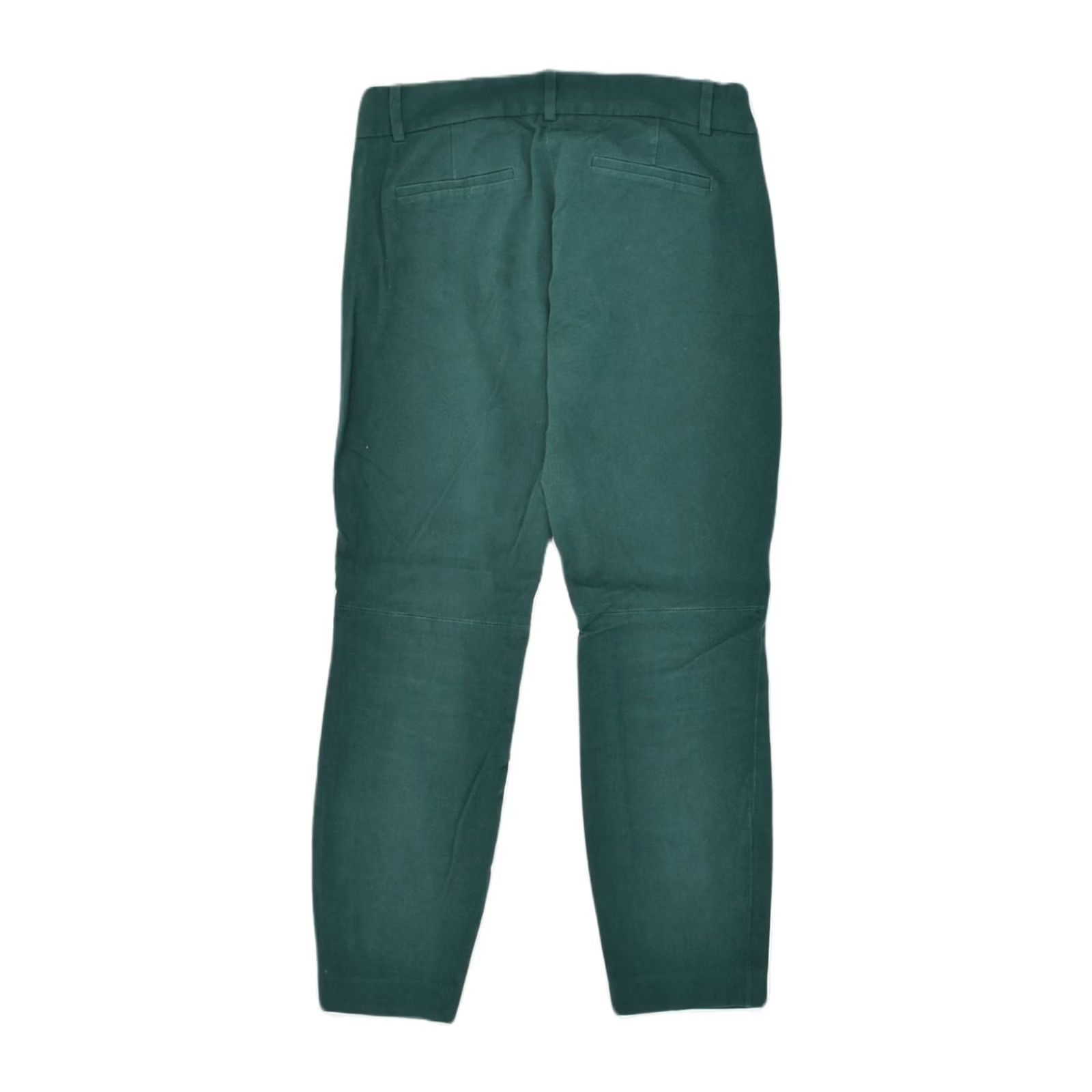 J.Crew J. CREW Womens Minnie Slim Casual Trousers Green Cotton US 2 XS W30 L25 Size 26" / US 2 / IT 38 - 2 Thumbnail