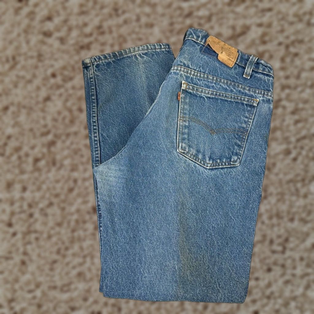 Denime VINTAGE Levi's 1980s Orange Tab 40509 Straight Denim Jeans Adult Men 38x30 Blue Casual Size US 30 / EU 46 - 1 Thumbnail
