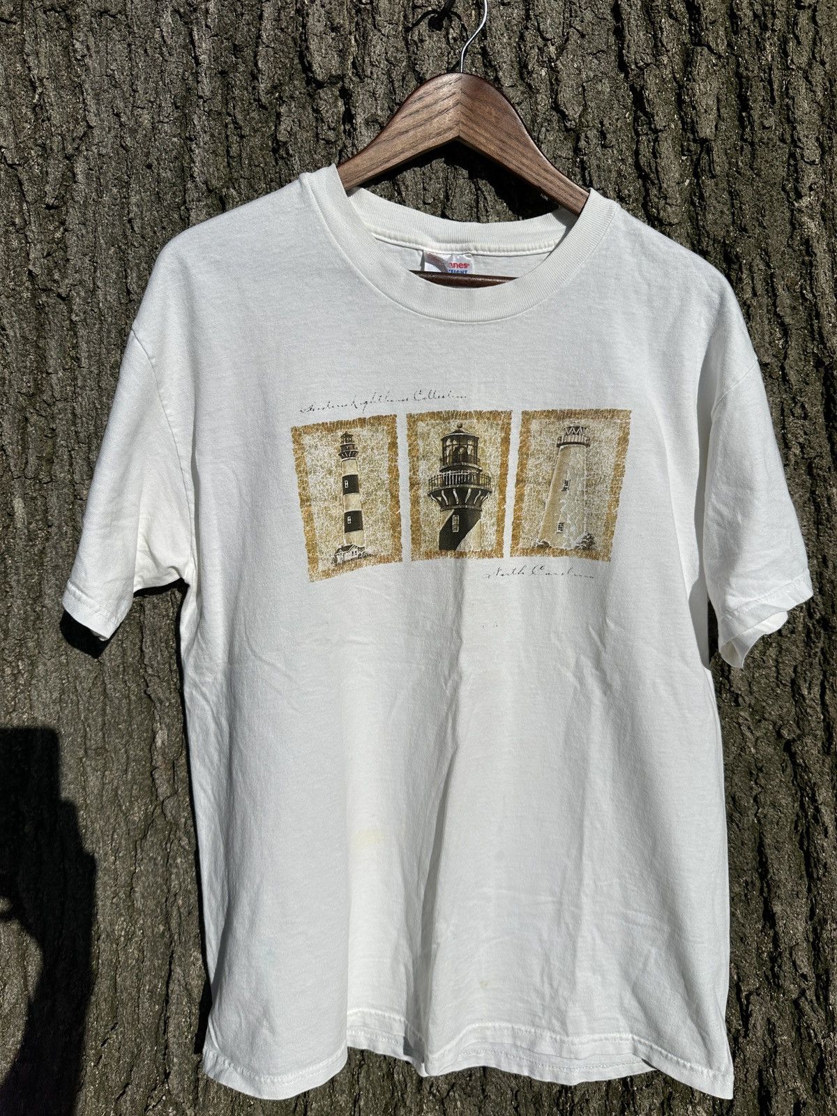 Hanes × Vintage Vintage South Carolina White Hanes Graphic T Shirt Size US L / EU 52-54 / 3 - 1 Thumbnail