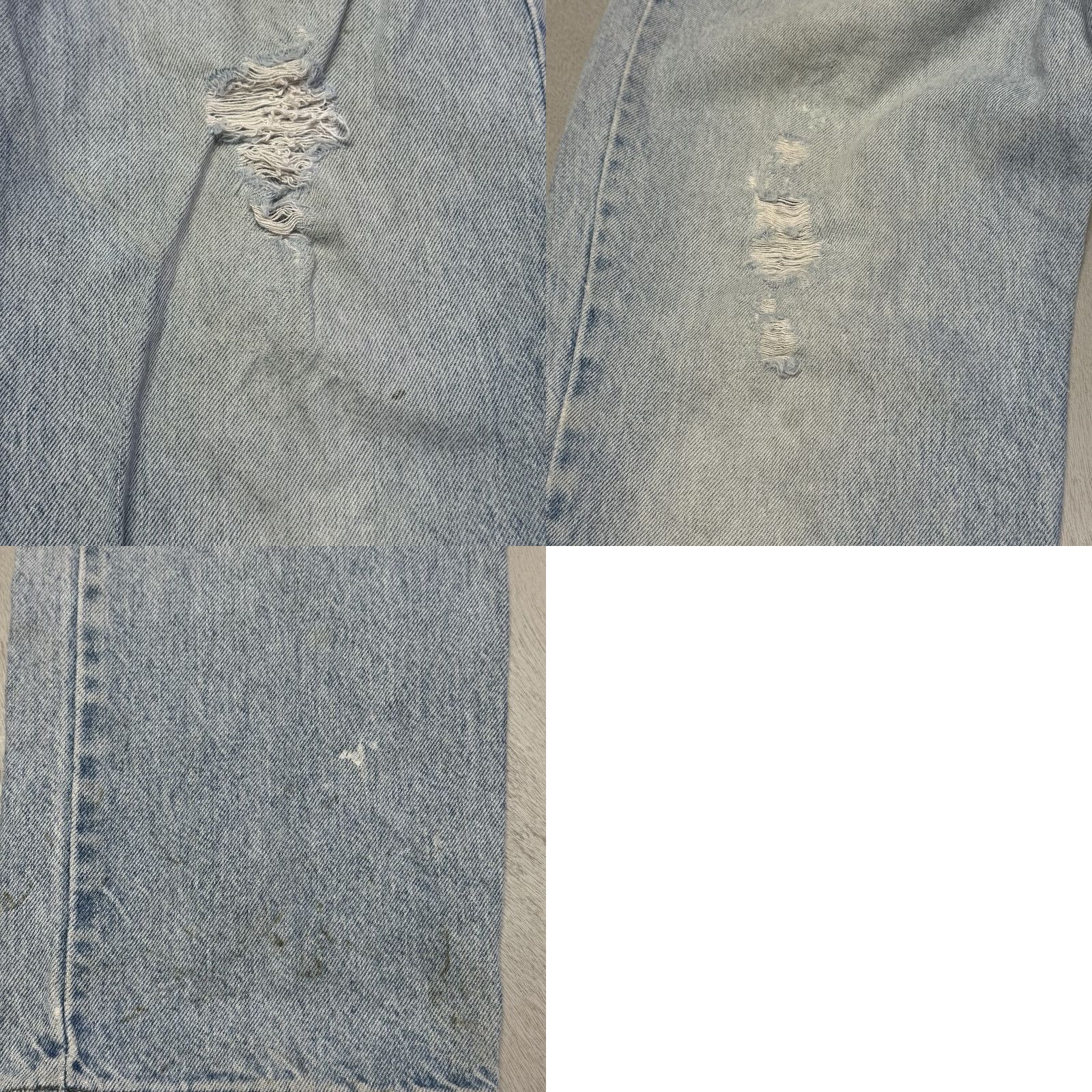Levi's VINTAGE Levi's 506 Jeans Men 38x30 Distressed Orange Tab 5-Pocket Straight USA Made 80s 90s Hipster Grunge Denim Blue 100% Cotton Mens Size US 38 / EU 54 - 9 Thumbnail
