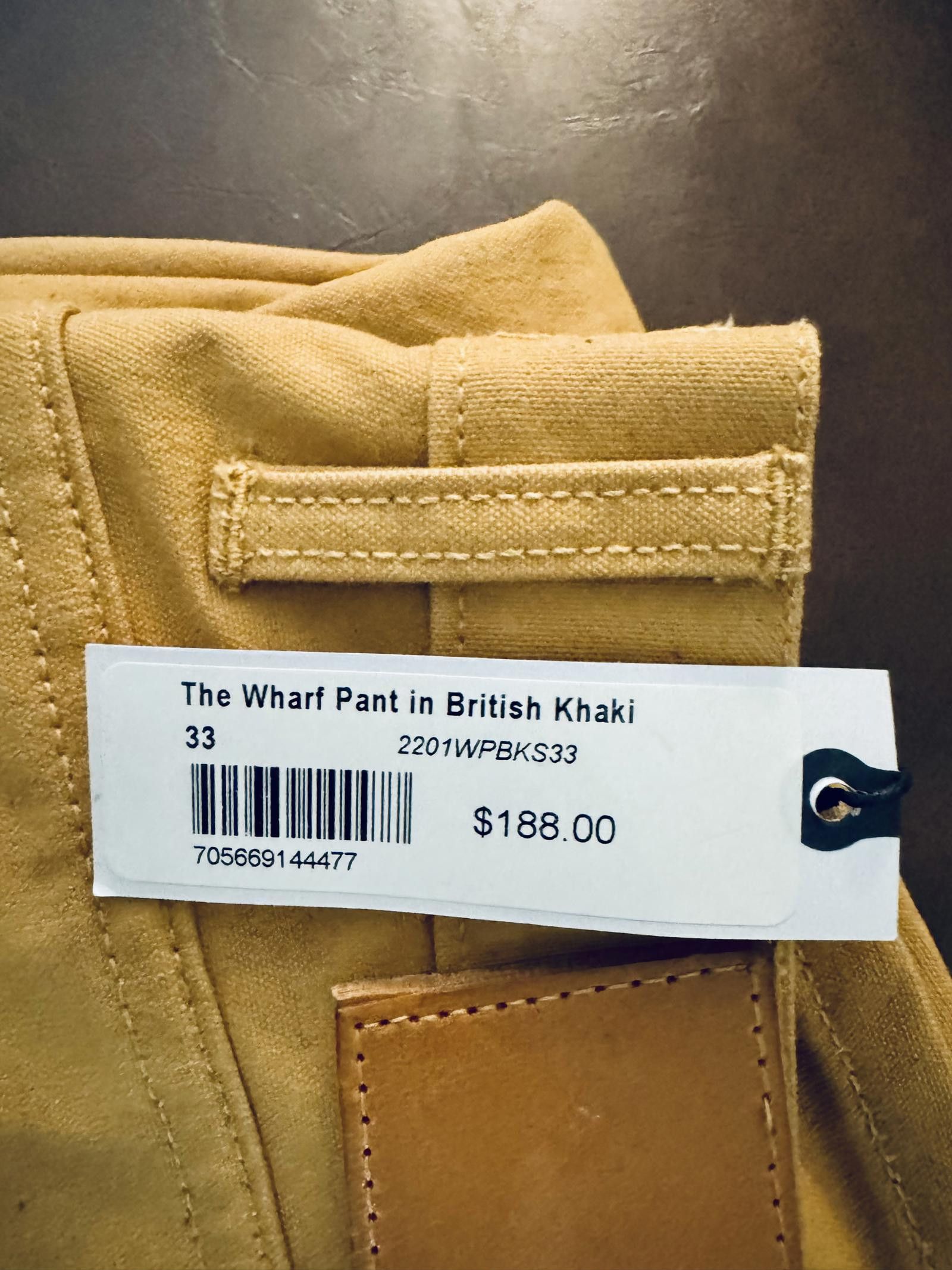 Designer The Wharf Pant in British Khaki Size US 33 - 1 Thumbnail