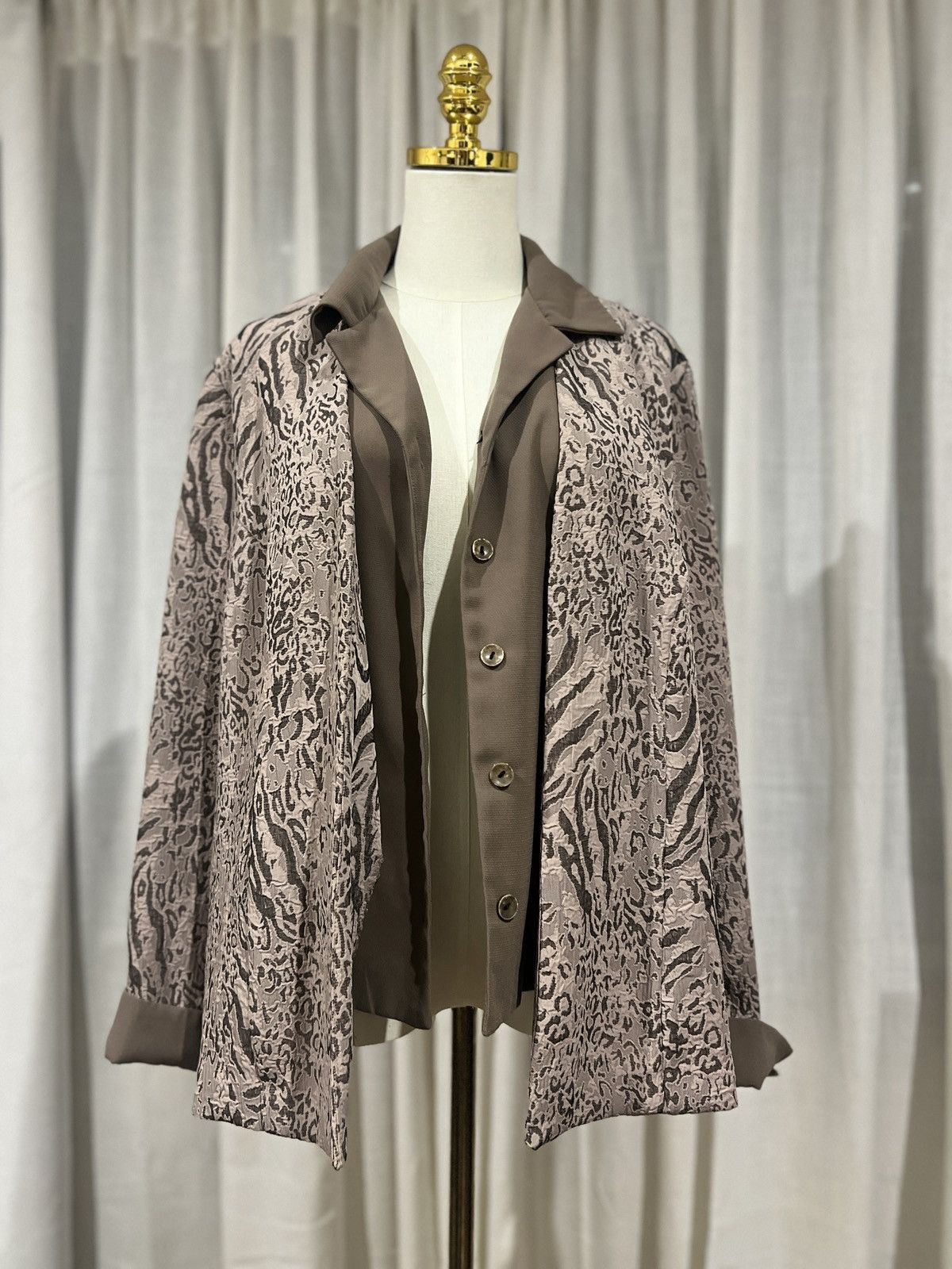 Other Vintage Miss Dorby Faux-Layered Blouse & Blazer Combo Size M / US 6-8 / IT 42-44 - 7 Thumbnail
