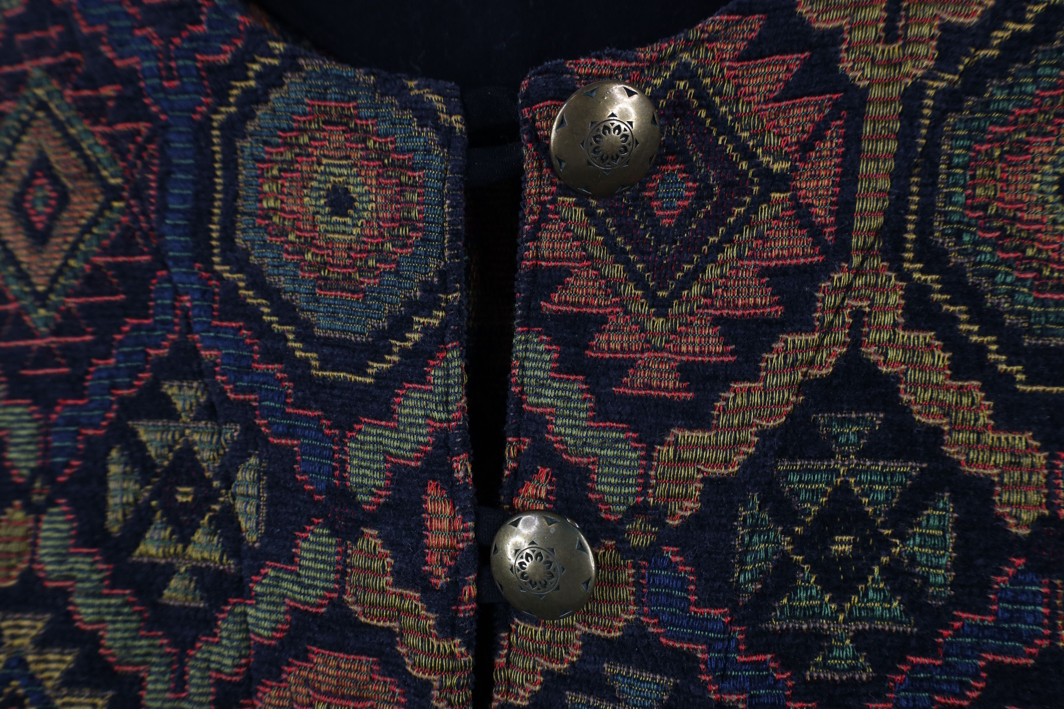 Vintage Vintage 90s Streetwear Southwestern Tapestry Button Jacket Size S / US 4 / IT 40 - 4 Thumbnail