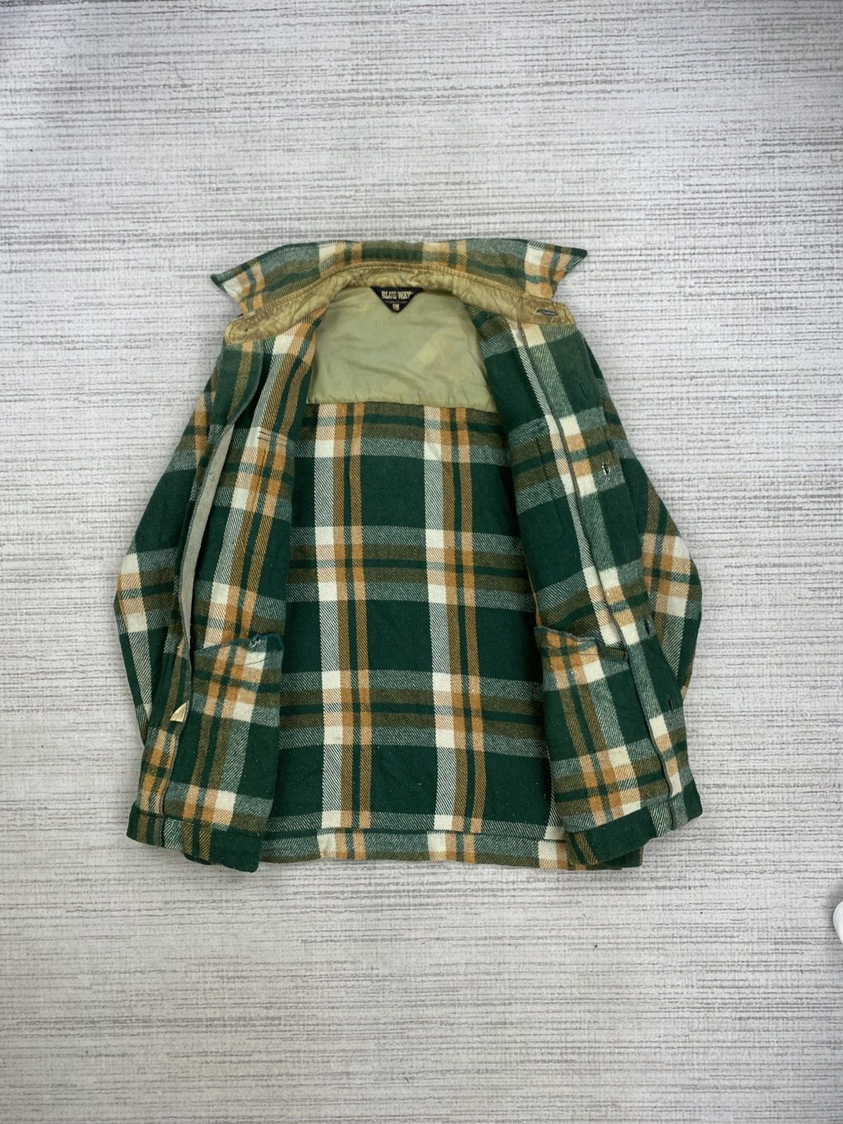 If Six Was Nine × Japanese Brand × Vintage Vintage Blue Way Checked Flannel Button Wool Jacket Size US M / EU 48-50 / 2 - 6 Thumbnail