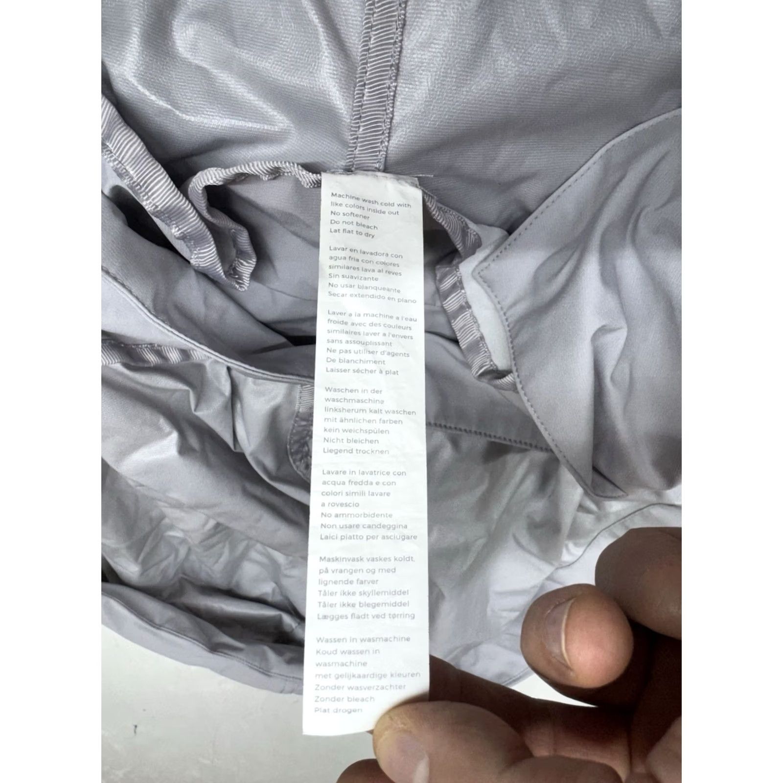 Fabletics Fabletics Oversized Rain Jacket Wind Resistant Gray Mid-Length Removable Hood Size M / US 6-8 / IT 42-44 - 4 Thumbnail