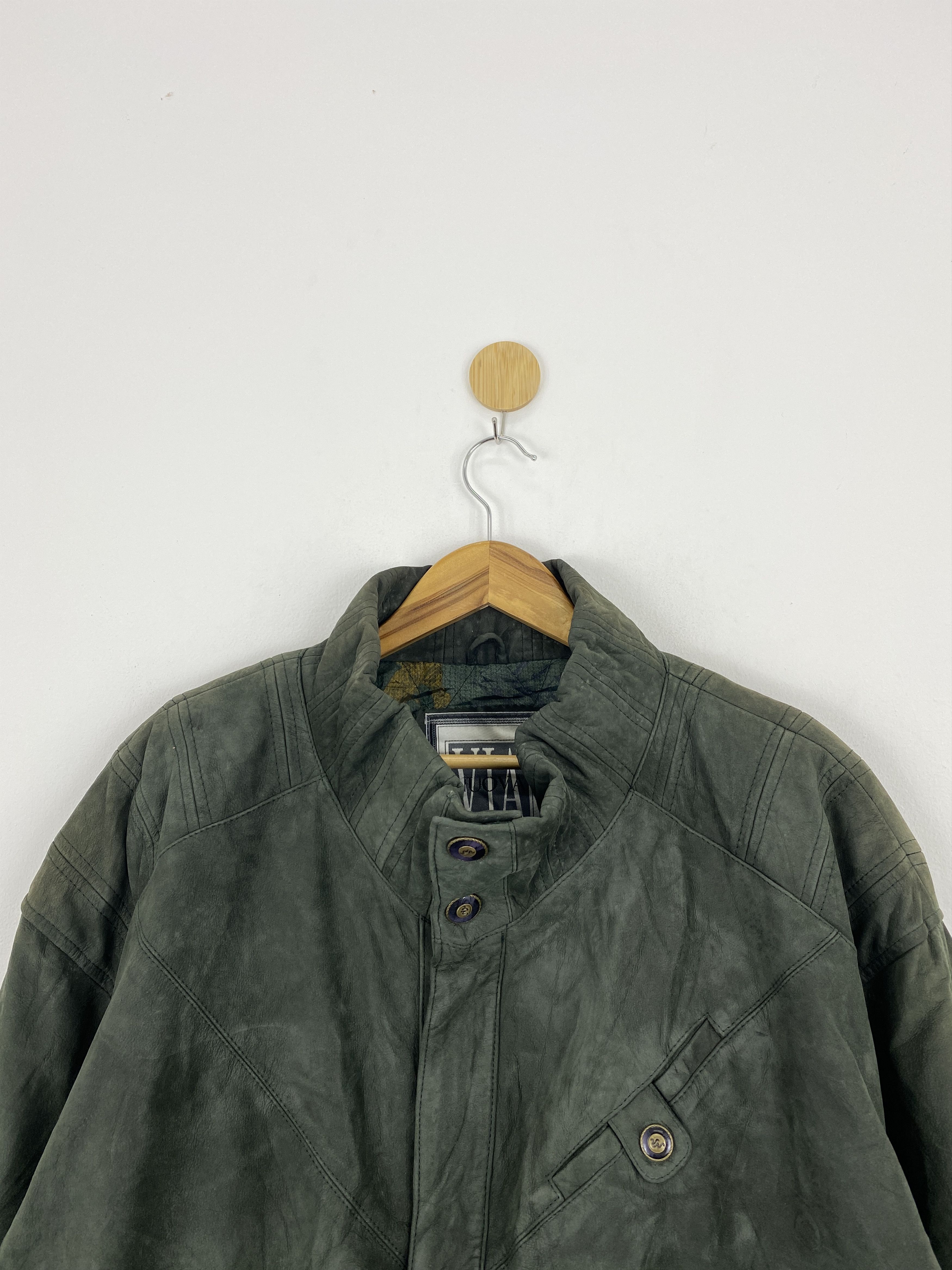Vintage Vintage Italian Nuova Pelle Park Suede Leather Jacket J1863 Size US M / EU 48-50 / 2 - 3 Thumbnail