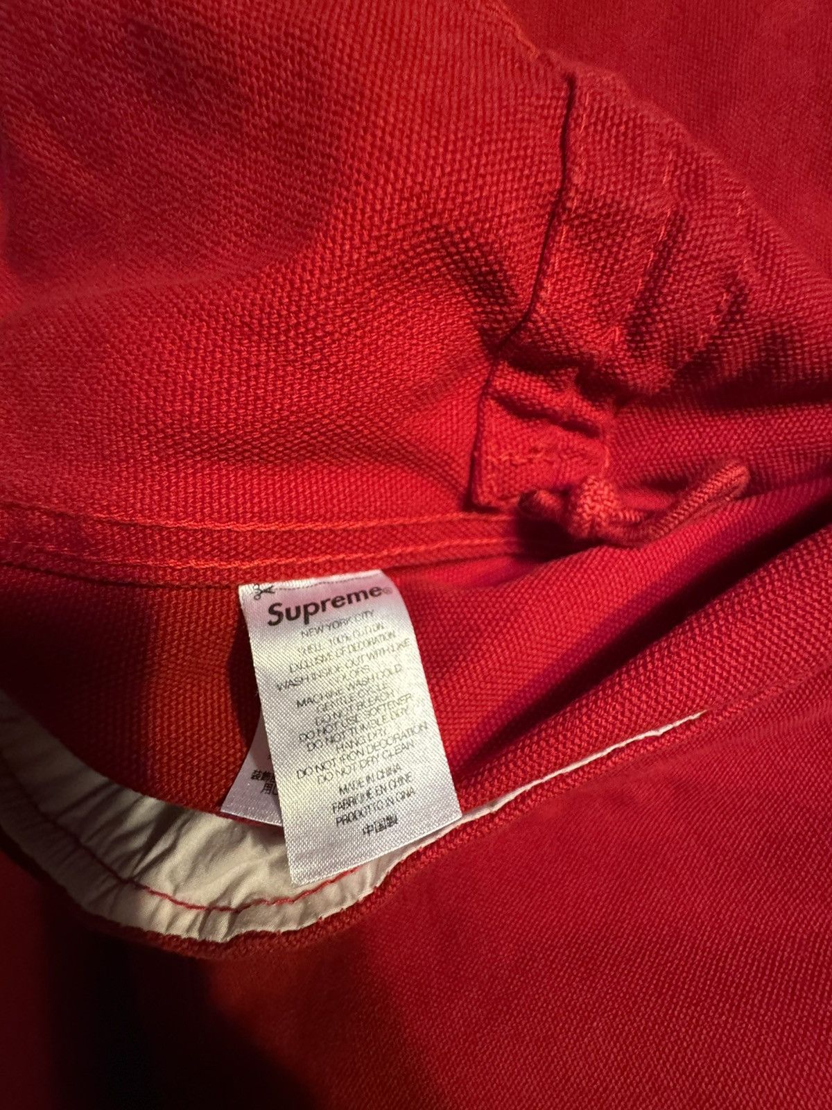 Supreme Washed Canvas Lobster Clip Jacket