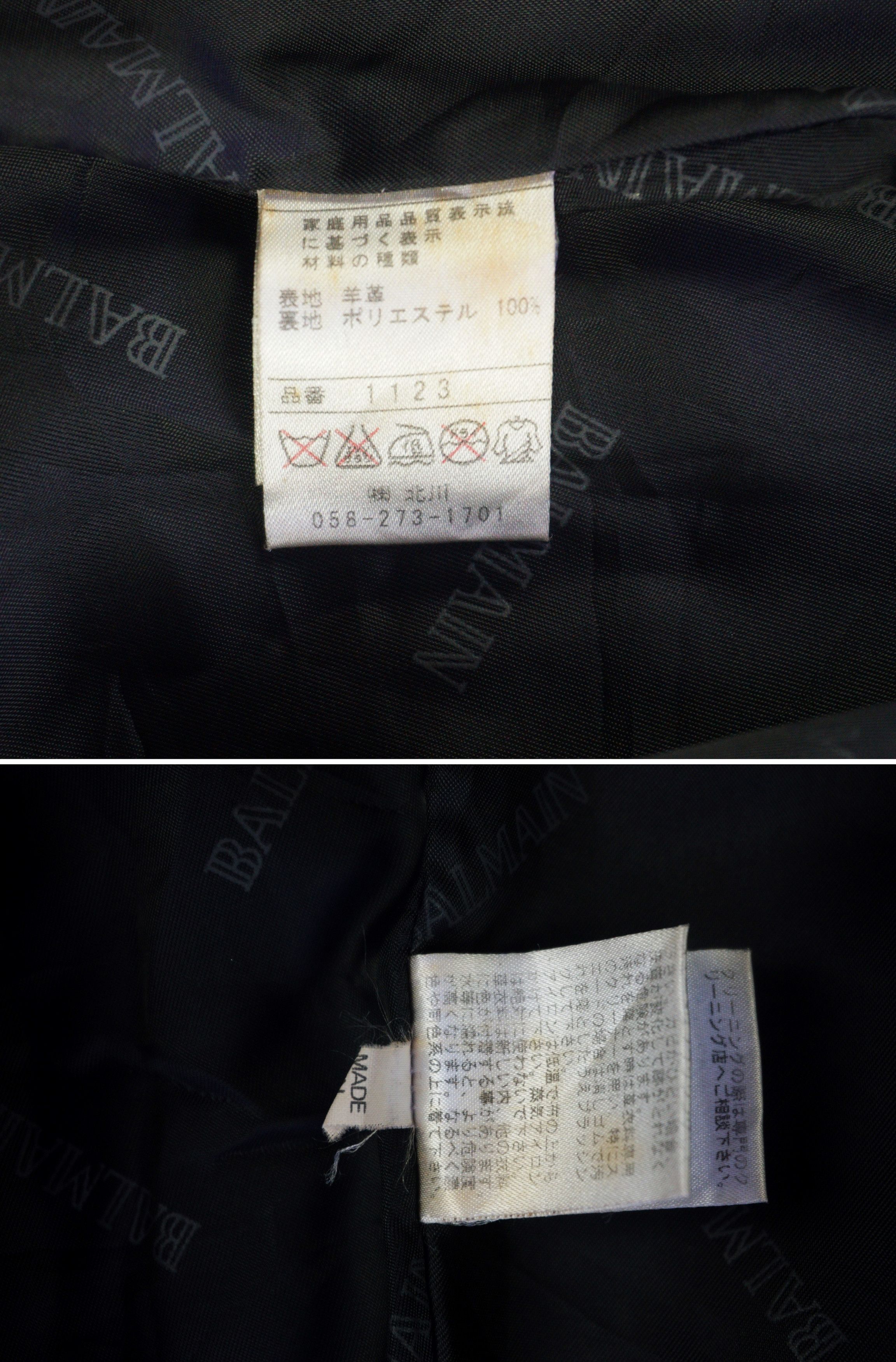 Balmain Balmain Paris Leather Women Size 11 Buttons Black Jacket Size XL / US 12-14 / IT 48-50 - 8 Thumbnail