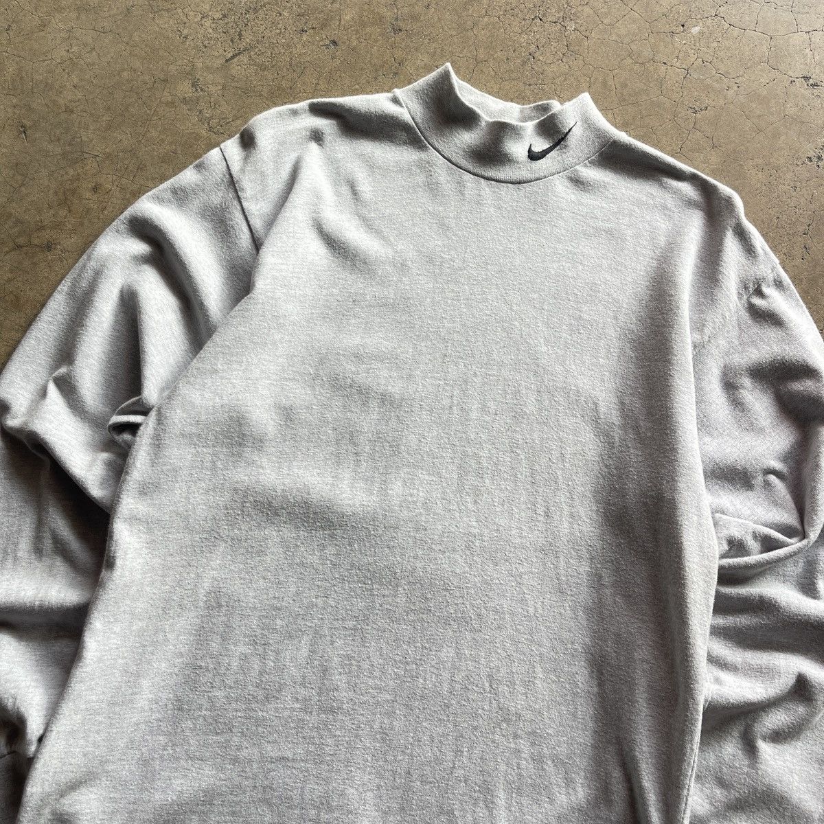 Nike × Vintage Vintage Nike Swoosh Mock Neck Size US S / EU 44-46 / 1 - 1 Thumbnail