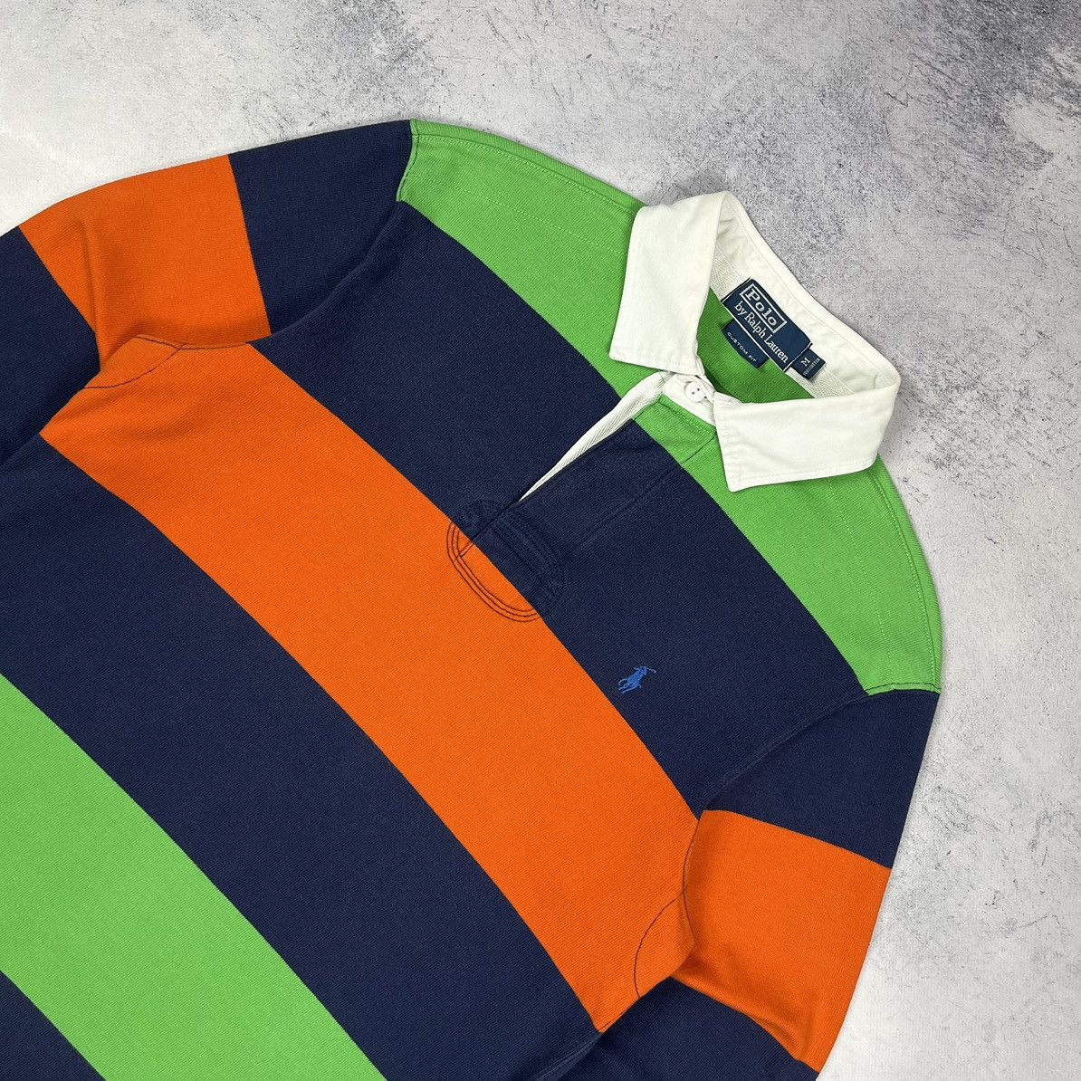 Polo Ralph Lauren Vintage Polo Ralph Lauren rare stripped rugby shirt 90’s Size US M / EU 48-50 / 2 - 3 Thumbnail