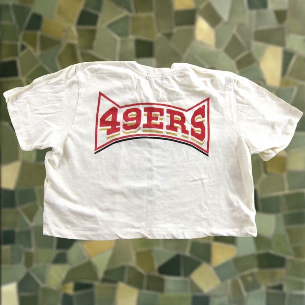 Junk Food Junk Food T-Shirt Cropped Ivory 100% Cotton Crew Neck San Francisco 49ERS M Womens Size M / US 6-8 / IT 42-44 - 1 Thumbnail