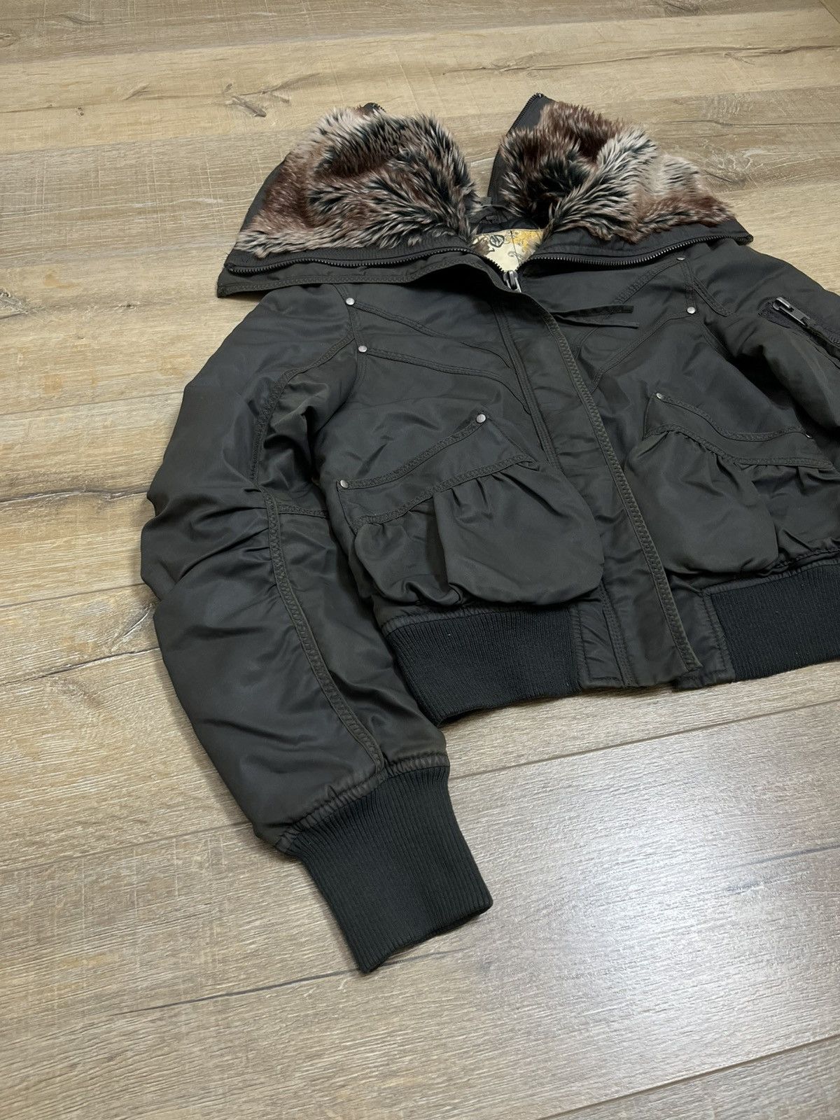 If Six Was Nine Japanese If Six Was Nine Style Zip Fur Bomber Jacket 90s Size US M / EU 48-50 / 2 - 7 Thumbnail