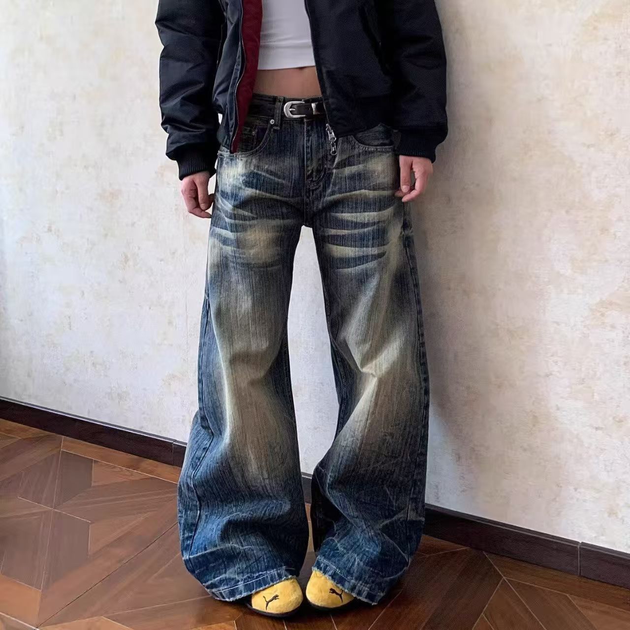 Vintage American Vintage-Vibe Washed & Distressed Jeans Size US 32 / EU 48 - 1 Thumbnail