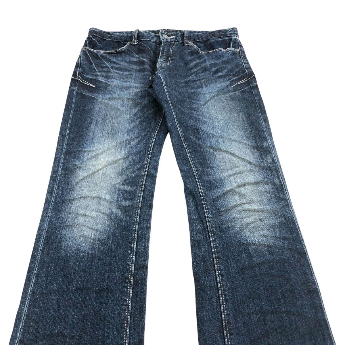 GOSTAR DE FUGA × If Six Was Nine × Le Grande Bleu (L.G.B.) Y2K FUGA Whiskered Faded Punk Lgb Style Skinny Jeans Size US 30 / EU 46 - 3 Thumbnail