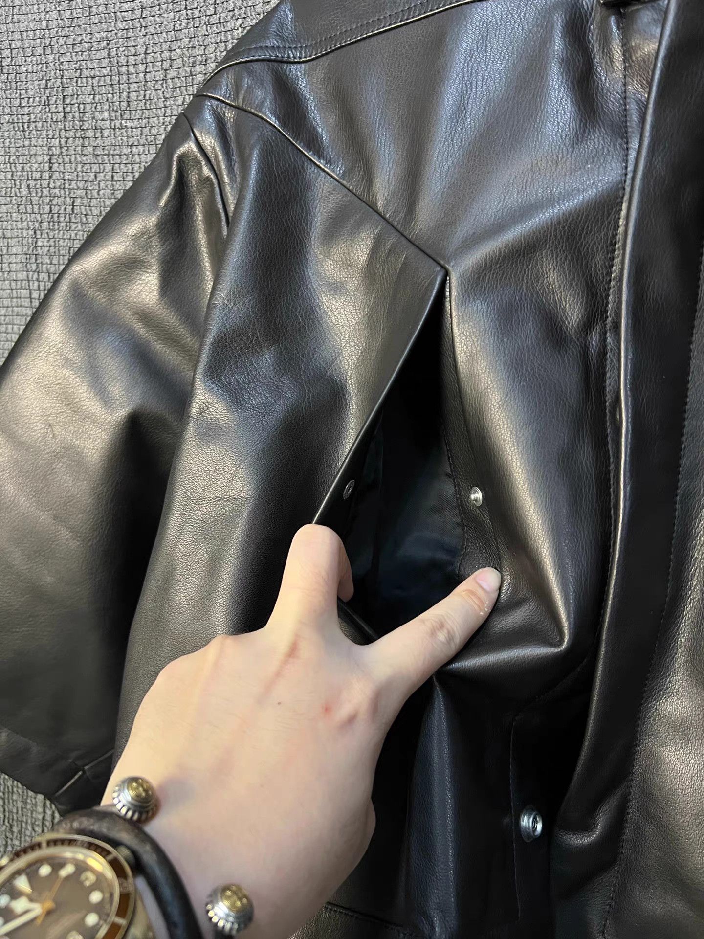 Rick Owens Rick Owens cropped oversized leather jacket Size S / US 4 / IT 40 - 4 Thumbnail
