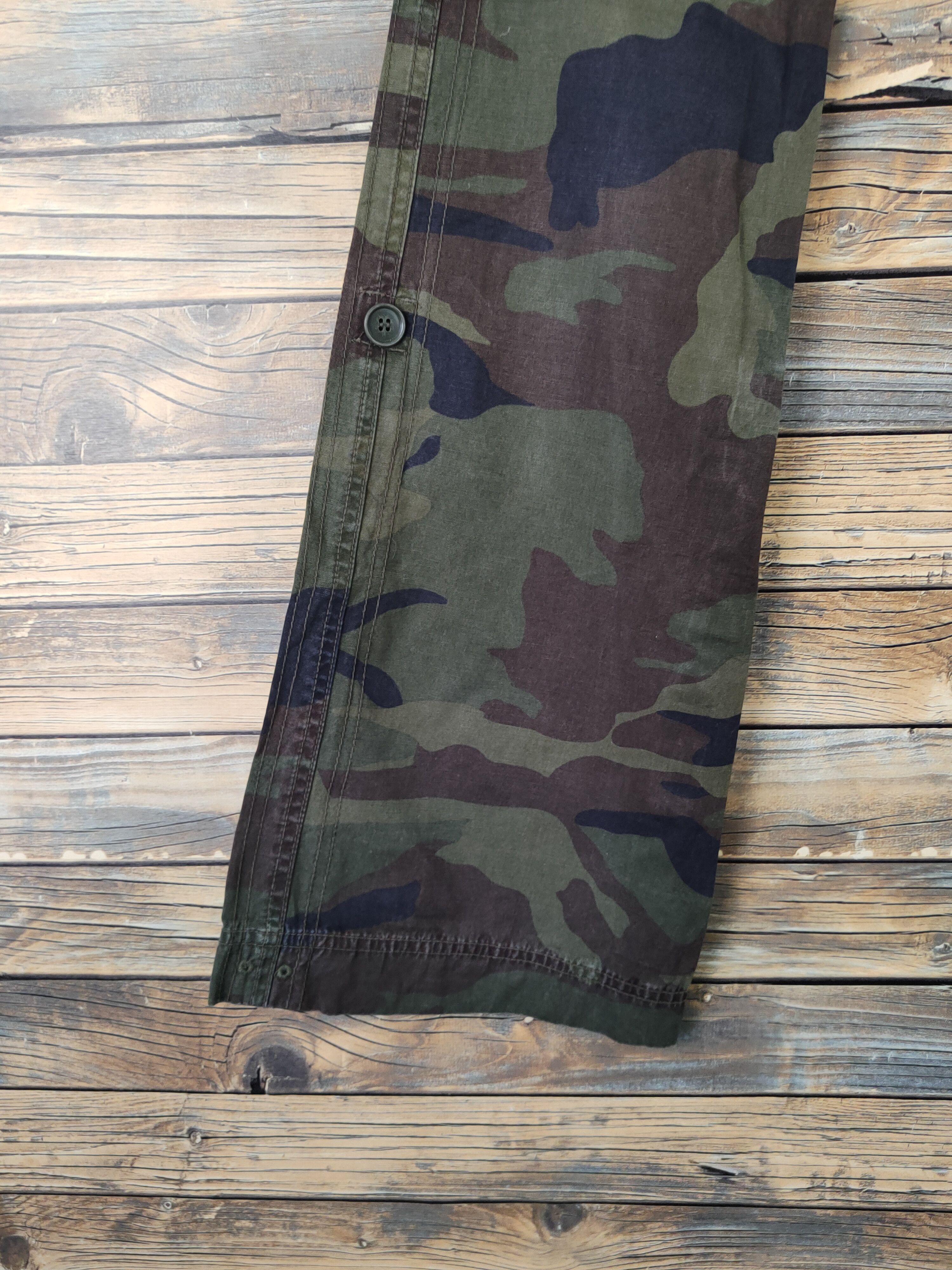 Alpha Industries DL Alpha Industries Camouflage Multipocket Cargo Pants #2348 Size 26" / US 2 / IT 38 - 4 Thumbnail