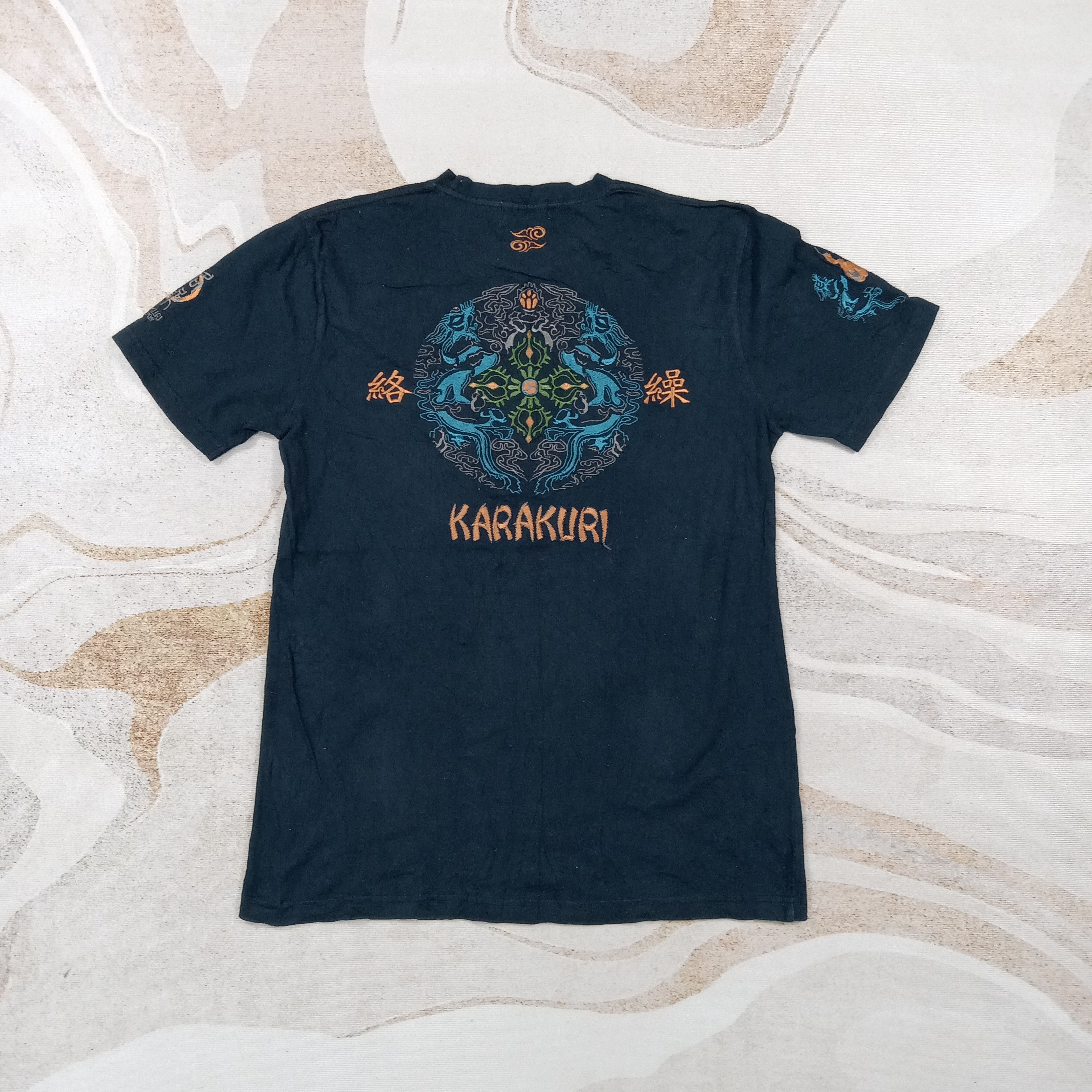Karakuri Tamashii Karakuri Tamashii Embroidery Design Sukajan Tshirt C276N38 Size US M / EU 48-50 / 2 - 1 Thumbnail