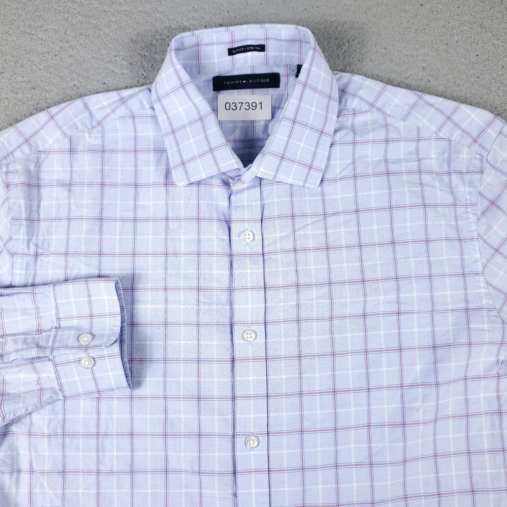 Tommy Hilfiger Tommy Hilfiger Shirt Mens Large Pink Plaid Casual Button-Up Long Sleeve Size US L / EU 52-54 / 3 - 2 Thumbnail