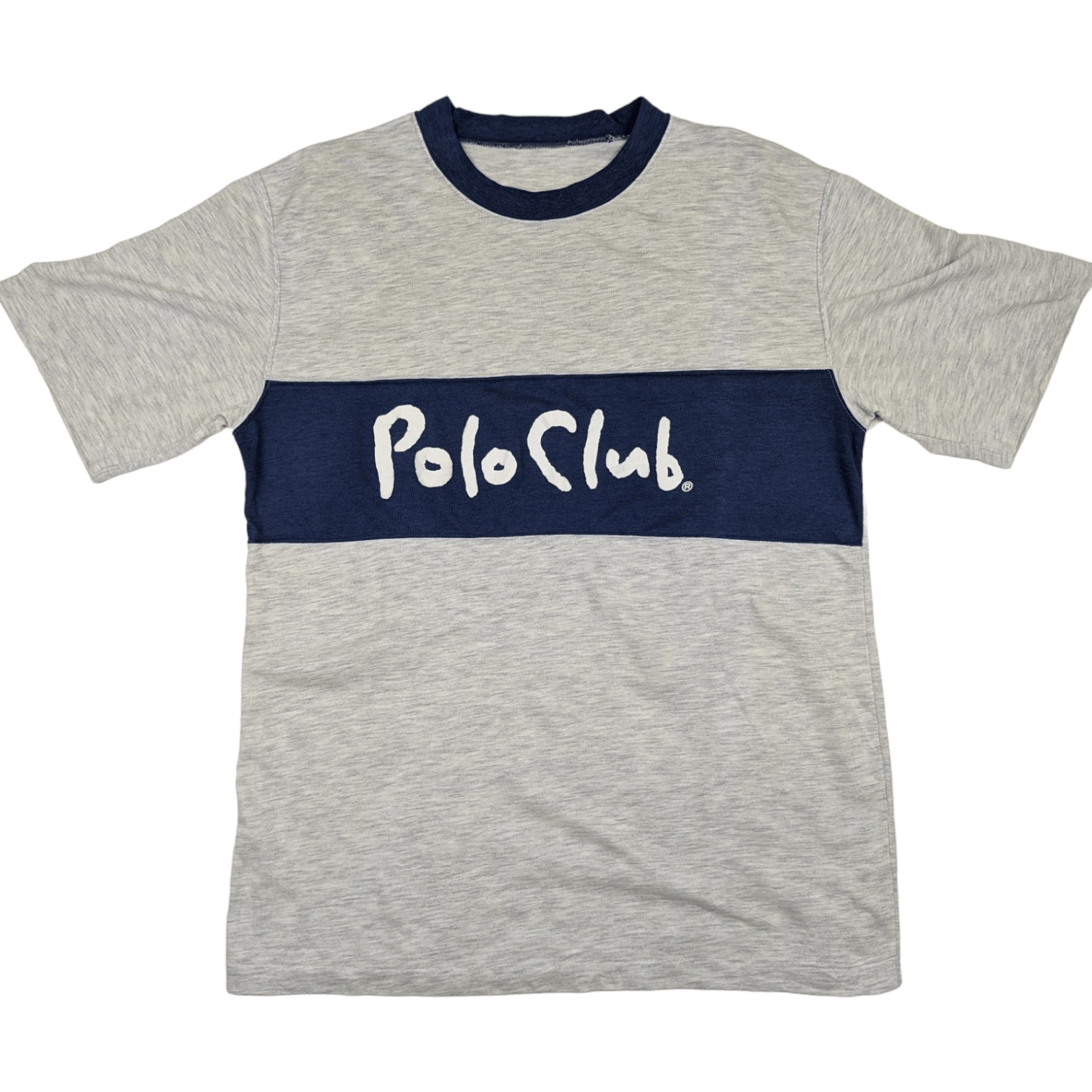 Japanese Brand 90's POLO CLUB Big Spell Out T Shirt Single Stitches Tee Size US M / EU 48-50 / 2 - 2 Thumbnail