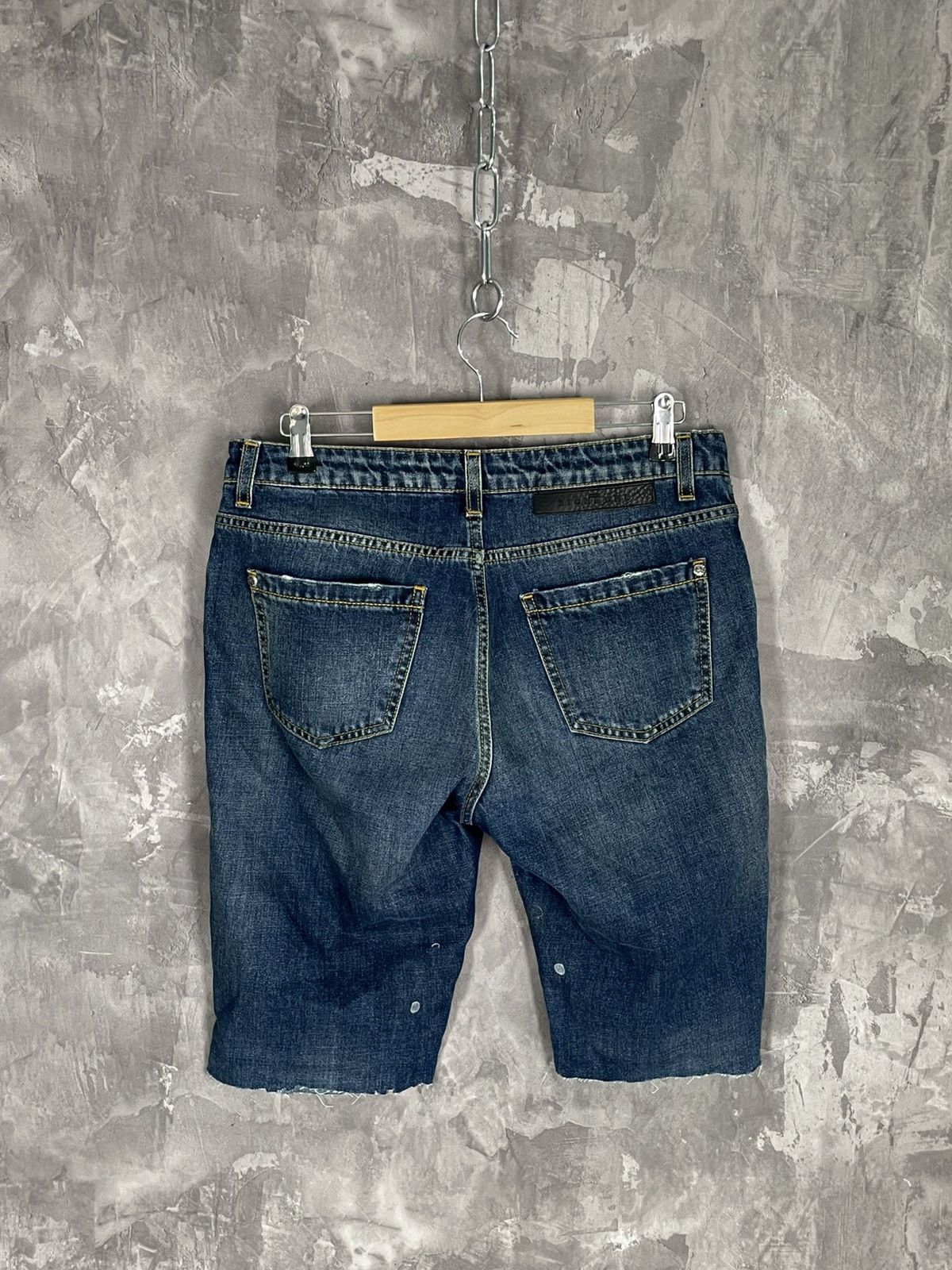 John Richmond × Vintage Vintage John Richmond Y2K Japanese Denim Shorts Size US 29 - 6 Thumbnail