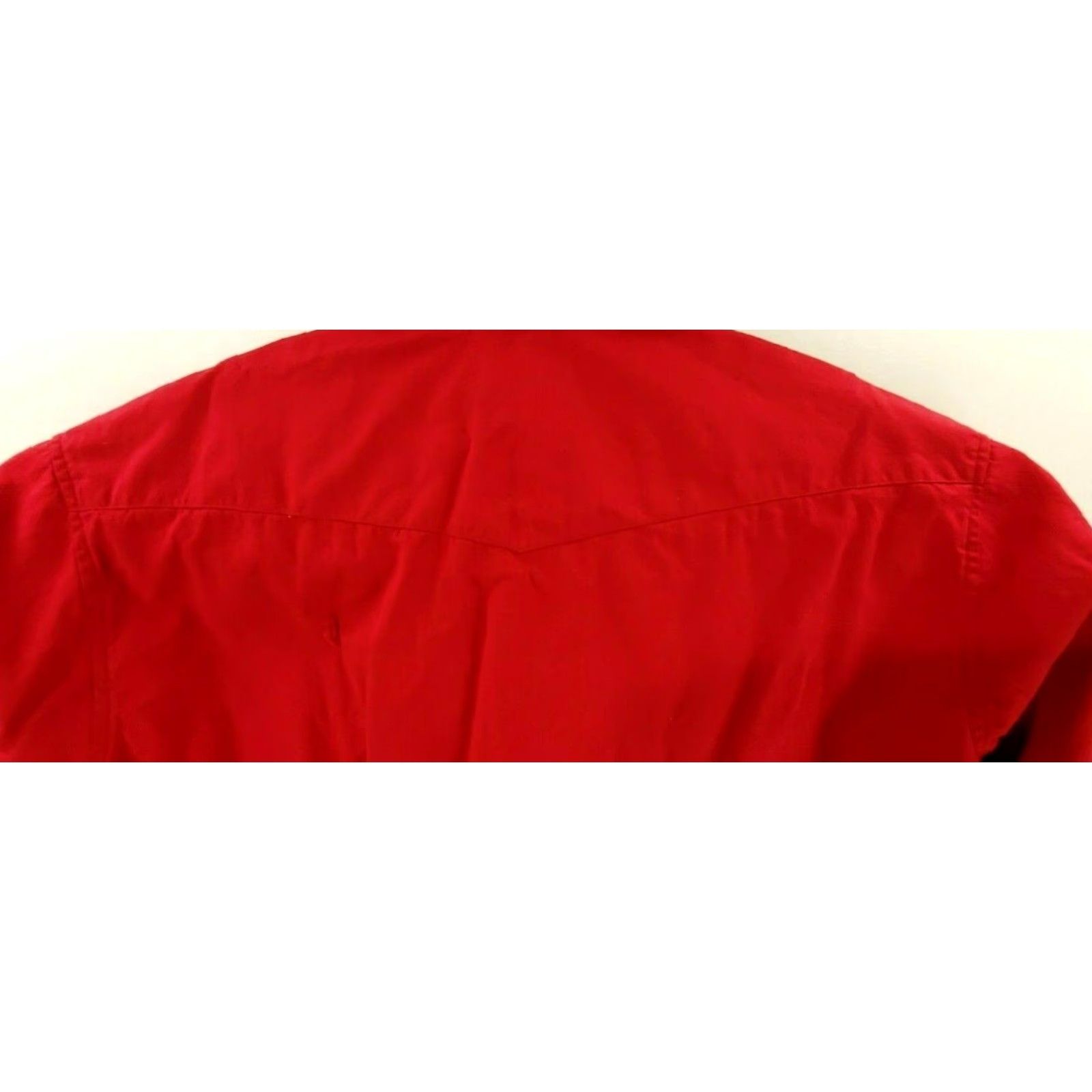 Wrangler WRANGLER Mens Size 18-36 X-Long Red Button Up Western Long Sleeve Shirt Size US XXL / EU 58 / 5 - 7 Thumbnail