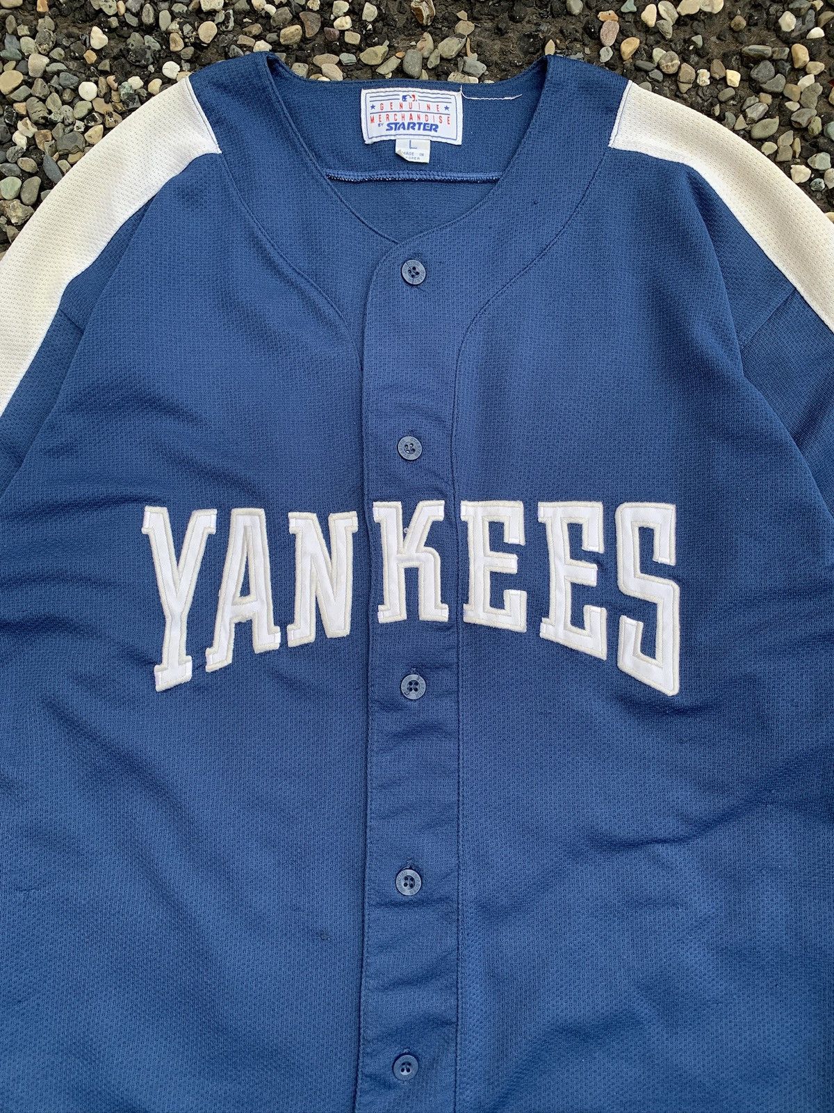 Starter Vintage Starter New York Yankees Bernie Williams Jersey Size US L / EU 52-54 / 3 - 3 Thumbnail