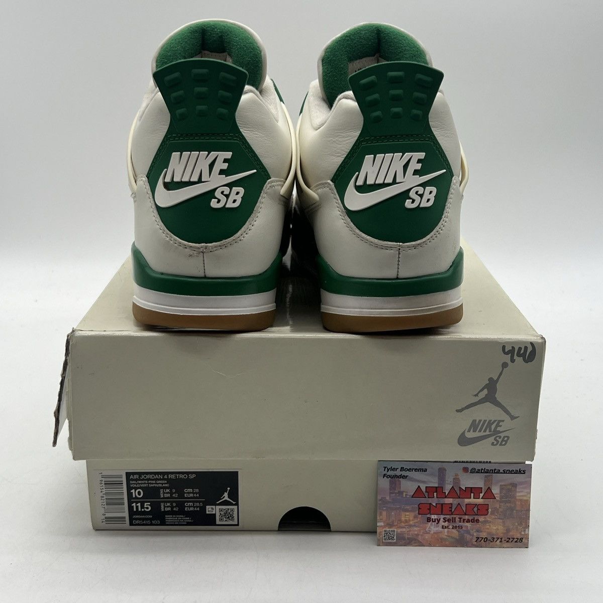 Nike Nike sb x air Jordan 4 pine green Size US 10 / EU 43 - 3 Thumbnail
