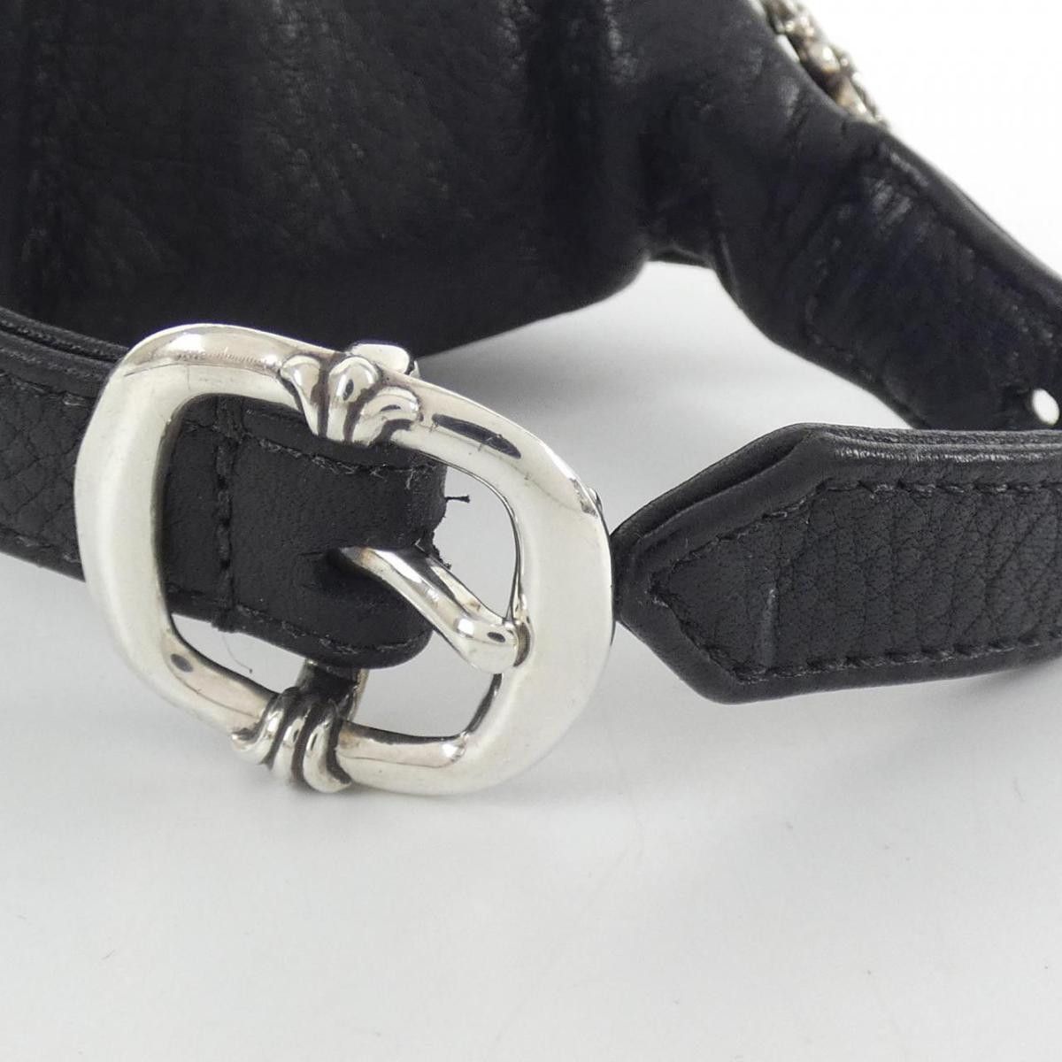 Chrome Hearts Chrome Hearts Black Leather Pouch Wristband Size ONE SIZE - 4 Thumbnail