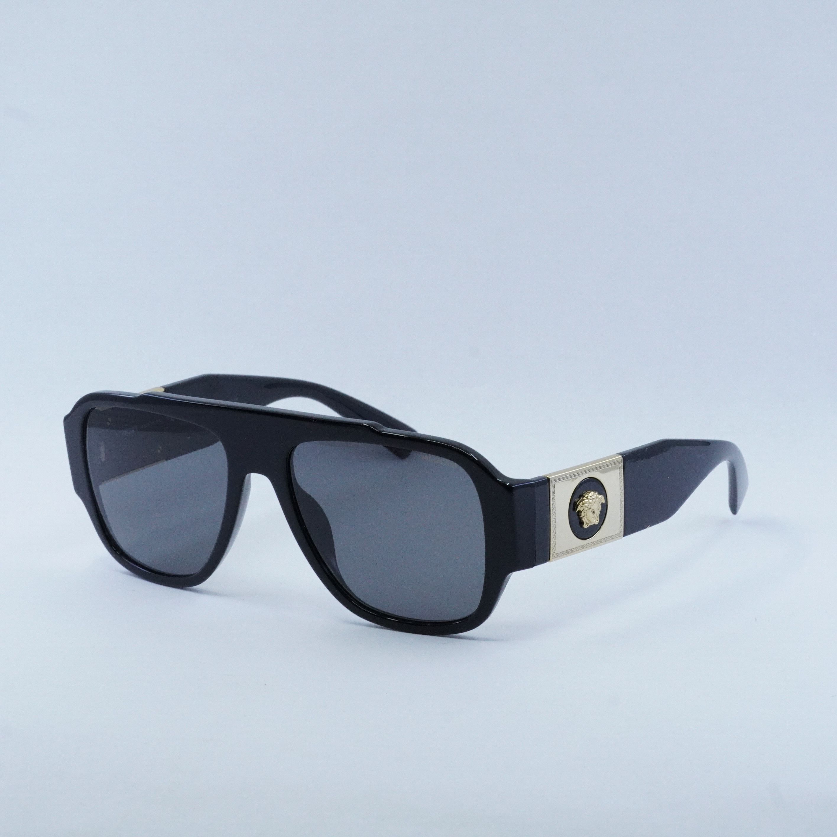 Versace Versace VE4436U GB1/81 Sunglasses Black Aviator Frame Size ONE SIZE - 1 Thumbnail
