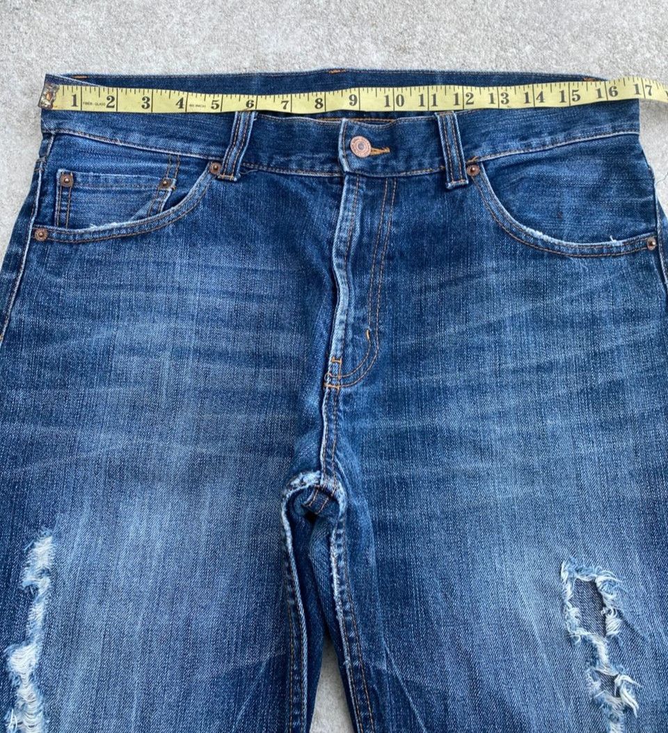 If Six Was Nine Vintage Japanese Brand Distressed Denim Size US 34 / EU 50 - 5 Thumbnail