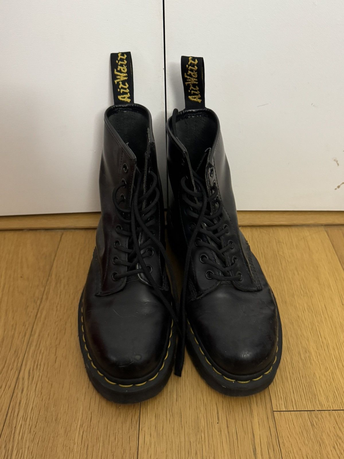Dr. Martens Dr. Martens 1460 Bex Smooth Leather Platform Lace Up Boots Size US 9 / IT 39 - 2 Thumbnail