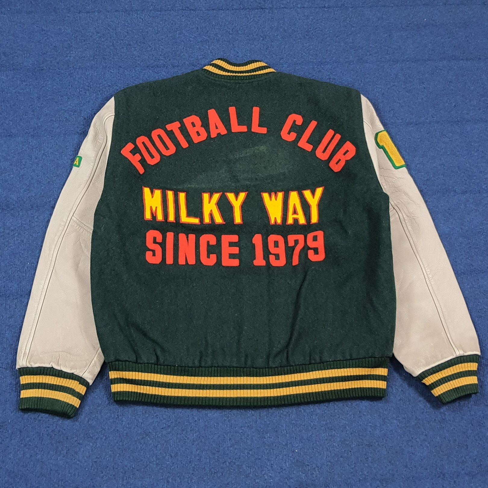 Japanese Brand Milky Way Football Club Varsity Letterman Jacket C291N23 Size US M / EU 48-50 / 2 - 1 Thumbnail