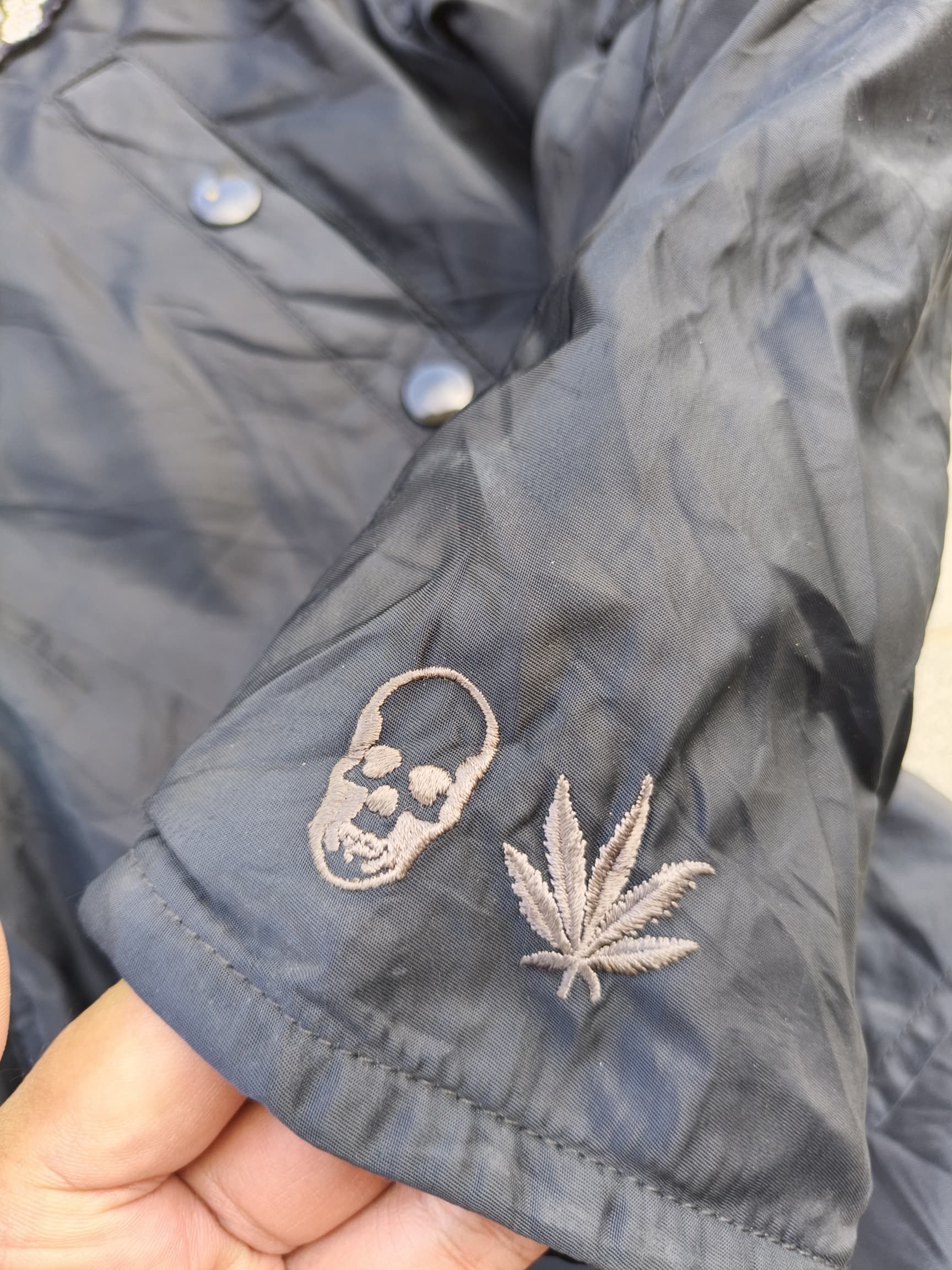 Lucien Pellat-Finet Lucien Pellat-Finet Skull Patched Hooded Bomber Jacket Size US XS / EU 42 / 0 - 11 Thumbnail