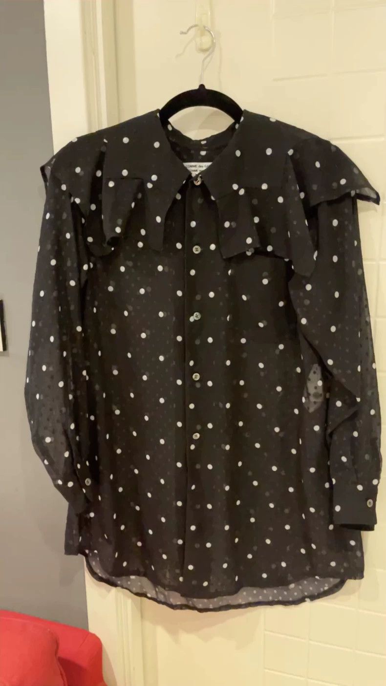 Comme des Garcons Comme Des Garcons Chiffon large collar shirt Size XS / US 0-2 / IT 36-38 - 1 Thumbnail