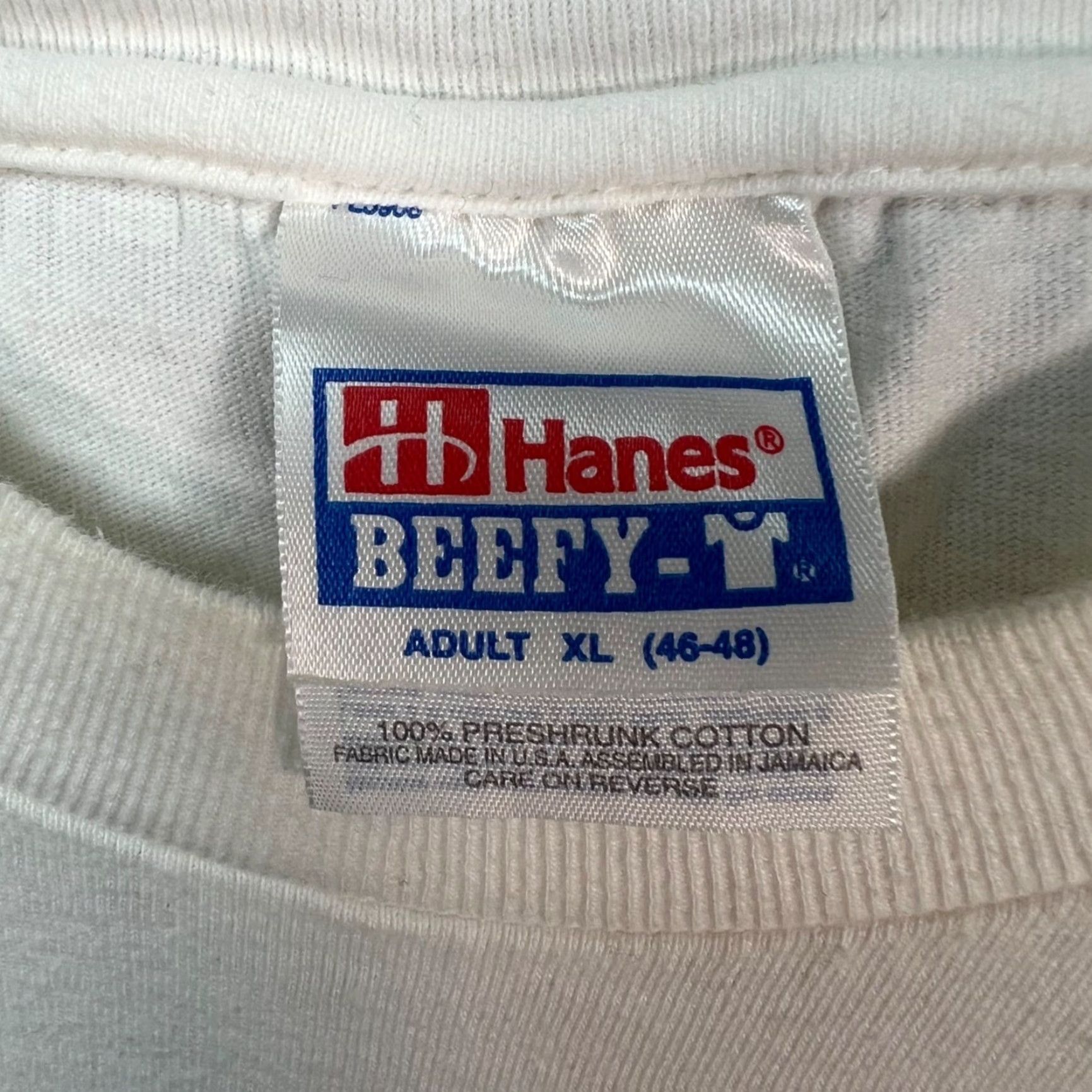 Hanes VINTAGE 1999 Le Mans BMW V12 LMR T-Shirt Sears Point Winner White XL Shirt Mens Size US XL / EU 56 / 4 - 3 Thumbnail
