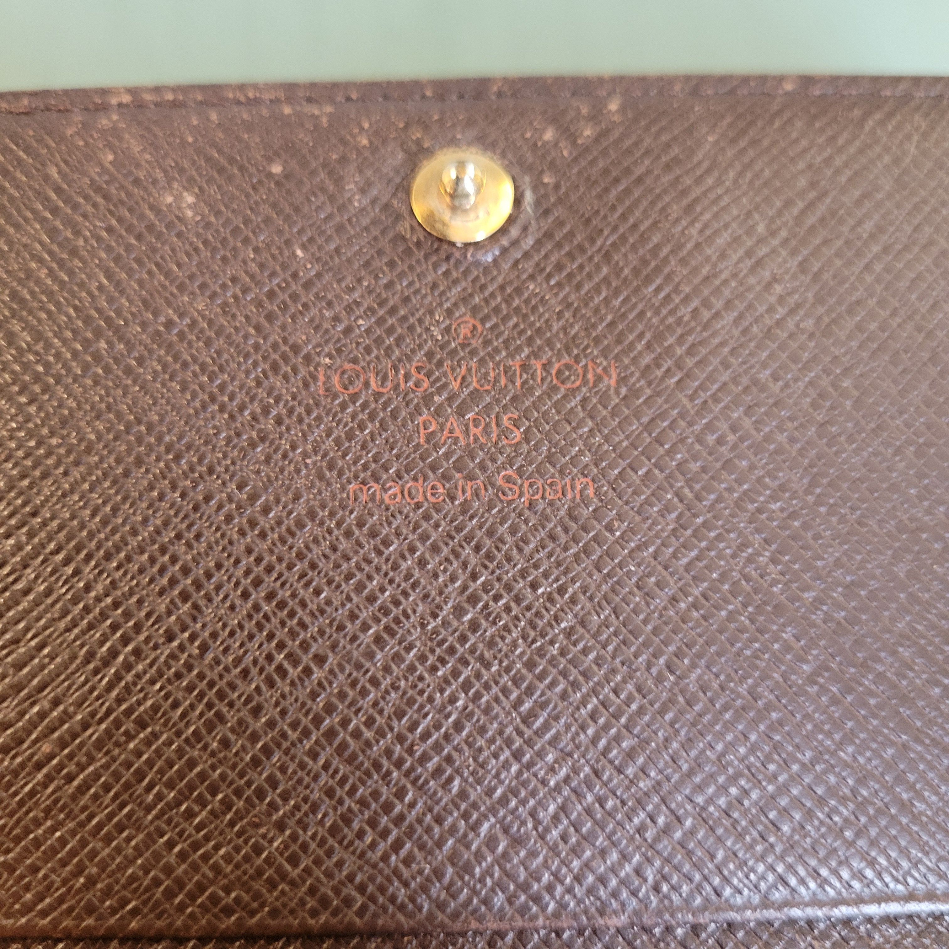 Louis Vuitton LV Damier Ebene Compact Long Wallet Size ONE SIZE - 9 Thumbnail