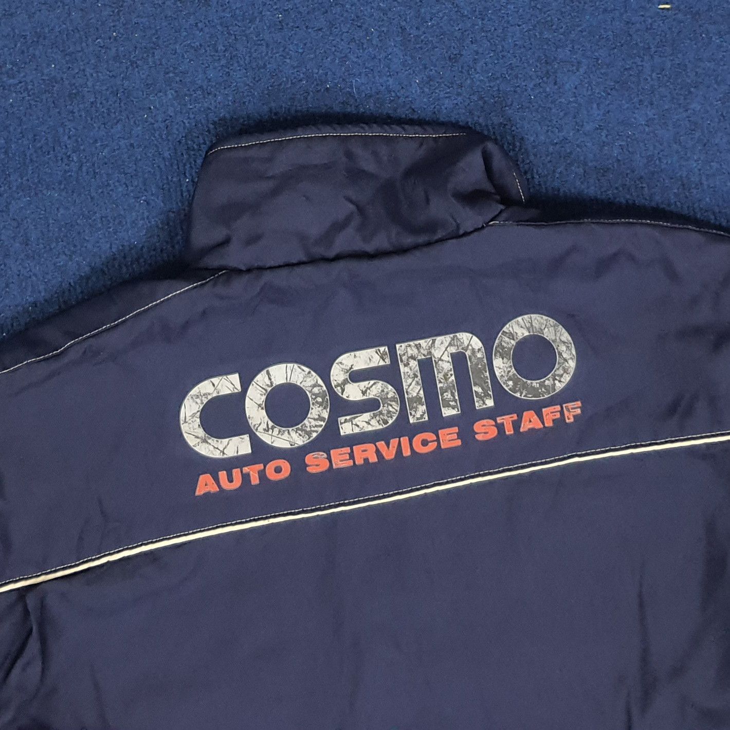 Japanese Brand × Vintage Vintage COSMO Auto Service Staff Automotive Jacket C215N1 Size US XL / EU 56 / 4 - 2 Thumbnail