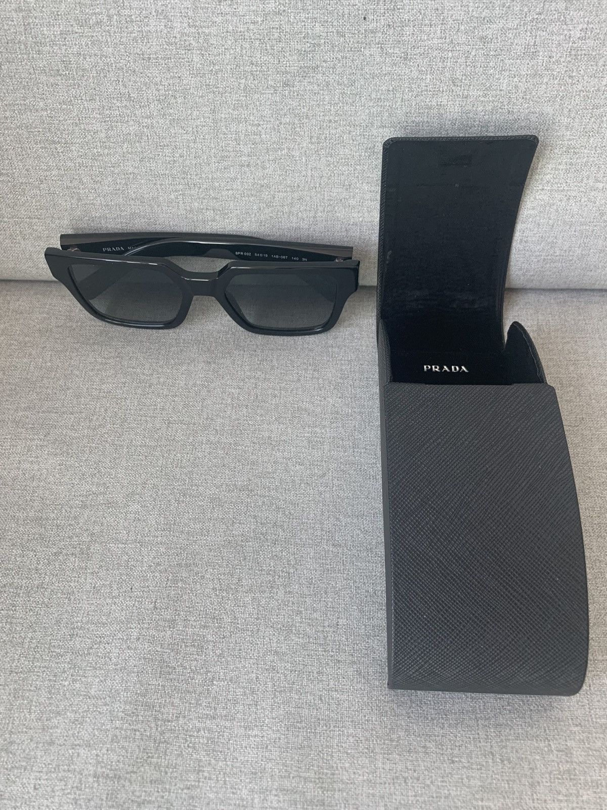 Prada Prada Black Square Sunglasses Size ONE SIZE - 5 Thumbnail