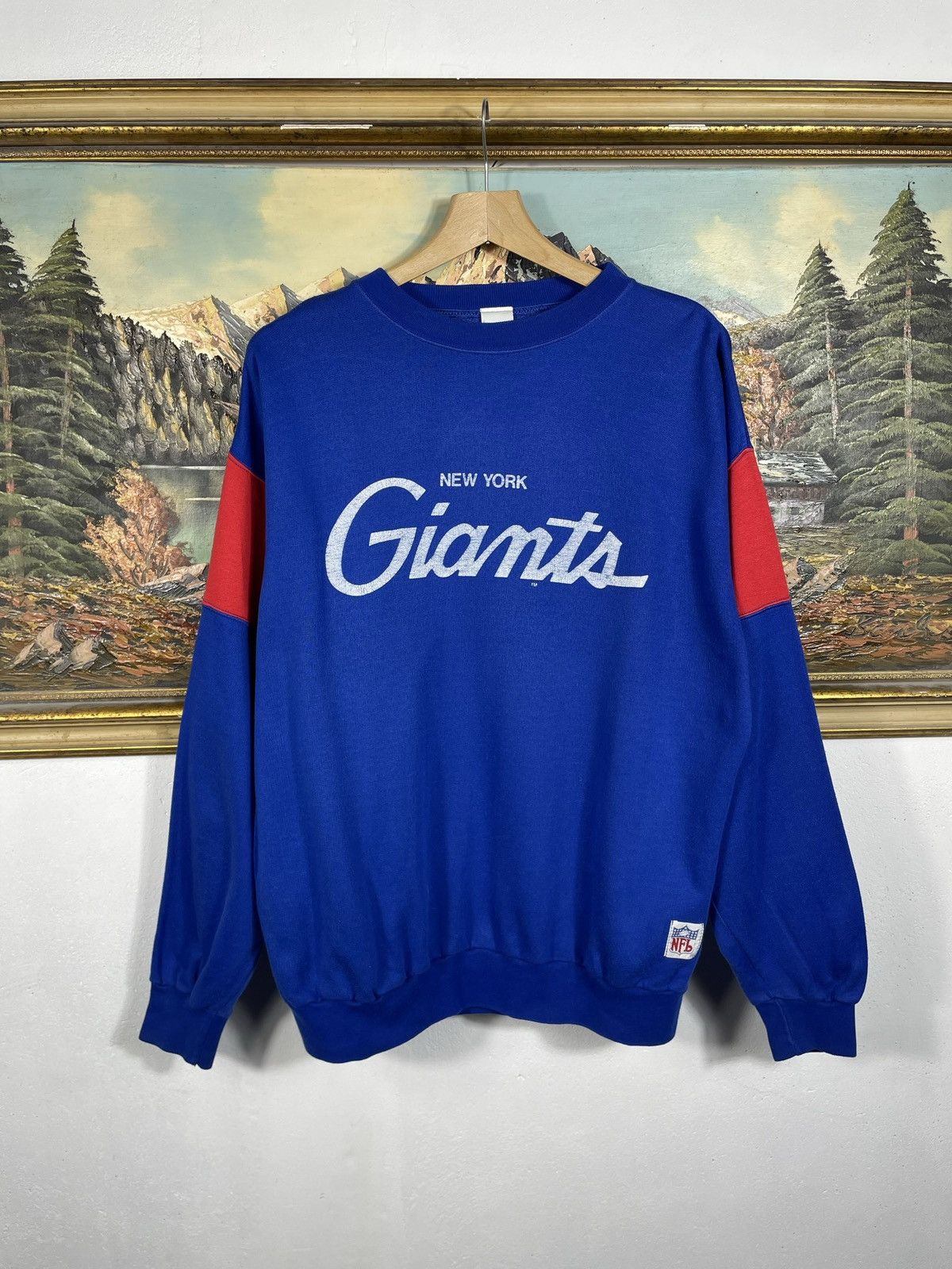 NFL × Vintage NFL Vintage 80s Giants New York Crewneck Sweatshirt Baseball Size US L / EU 52-54 / 3 - 1 Thumbnail