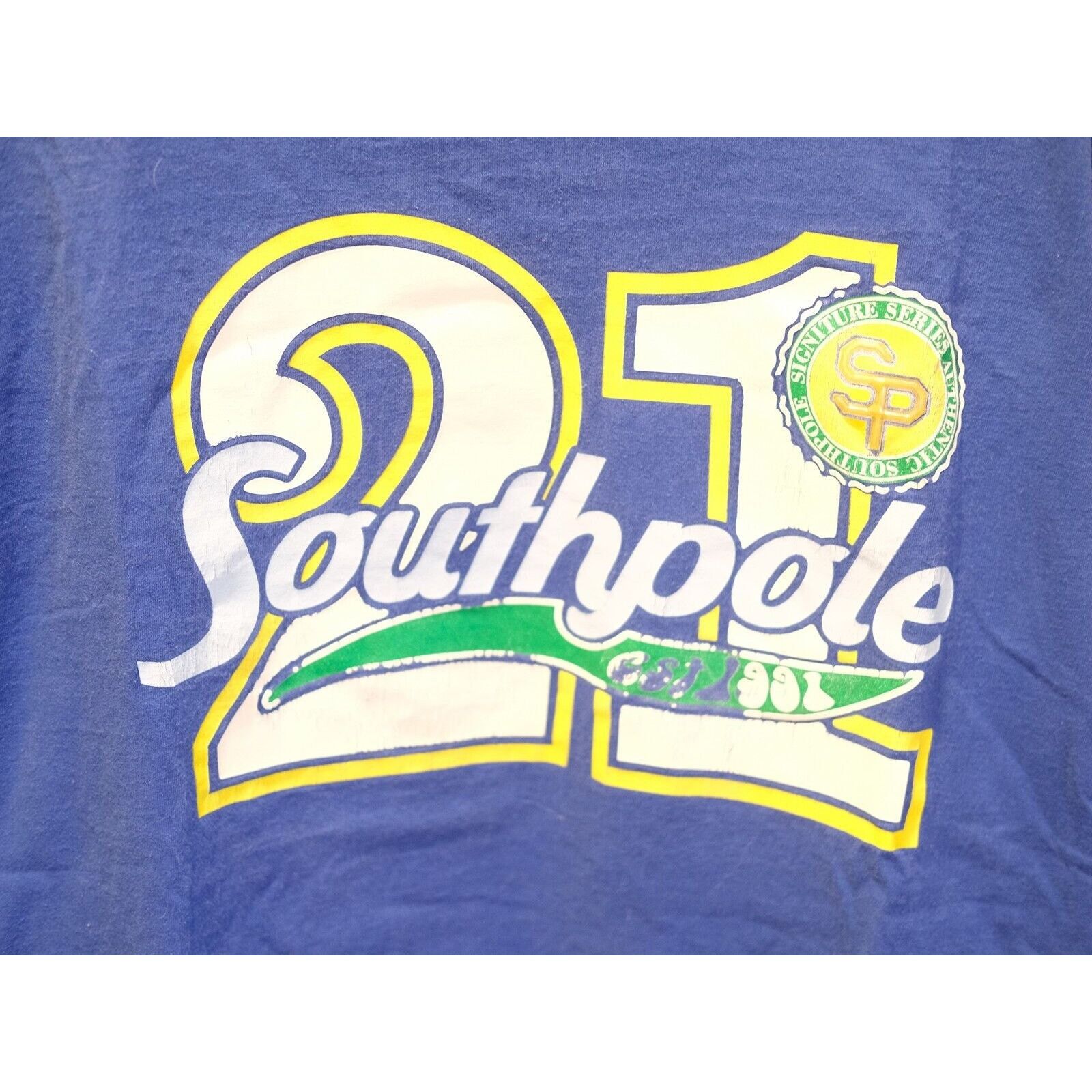 Southpole Vintage Southpole 21 Sports Graphic Print Mens T-Shirt Large Size US L / EU 52-54 / 3 - 2 Thumbnail