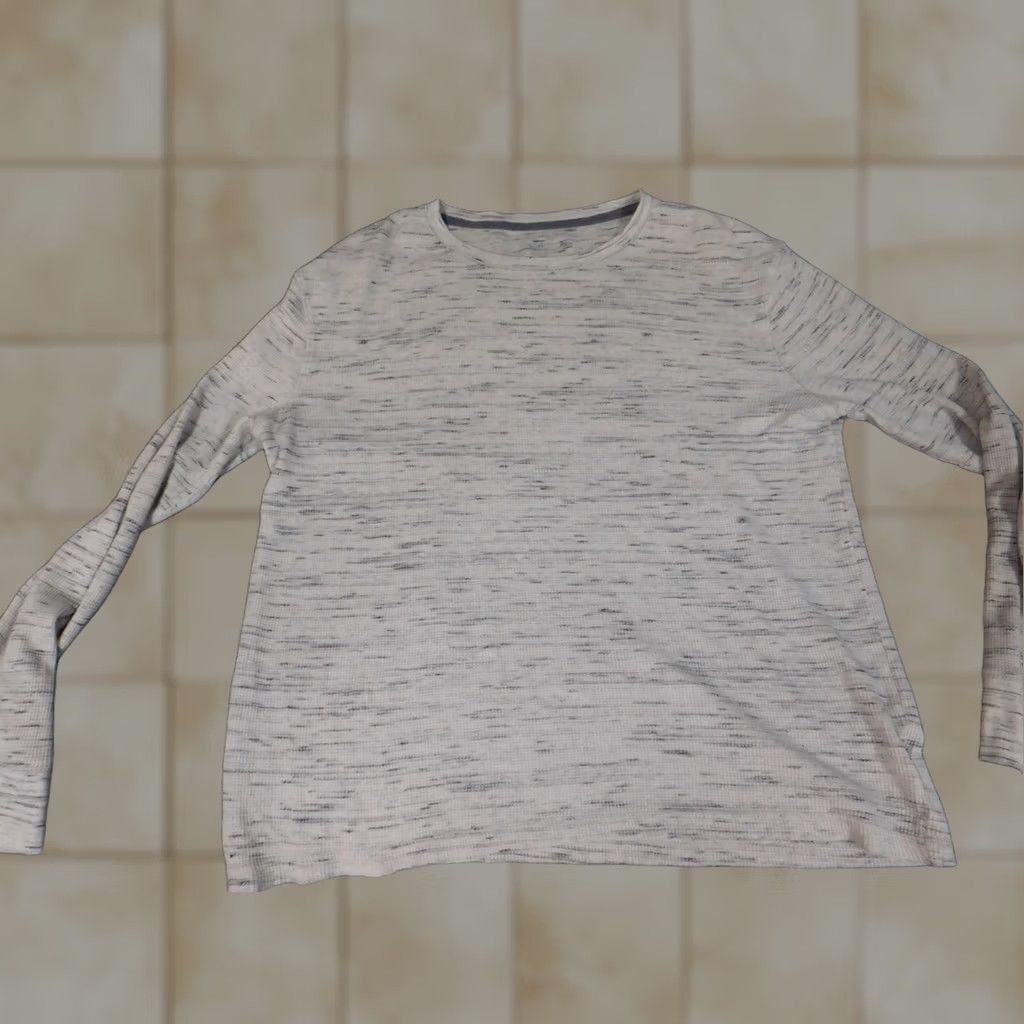 Old Navy Old Navy Mens Sweater XL Gray Crew Neck Pullover Stretch Knit Wool Cotton Regular Long Sleeve Camouflage Vintage: No Size US XL / EU 56 / 4 - 1 Thumbnail
