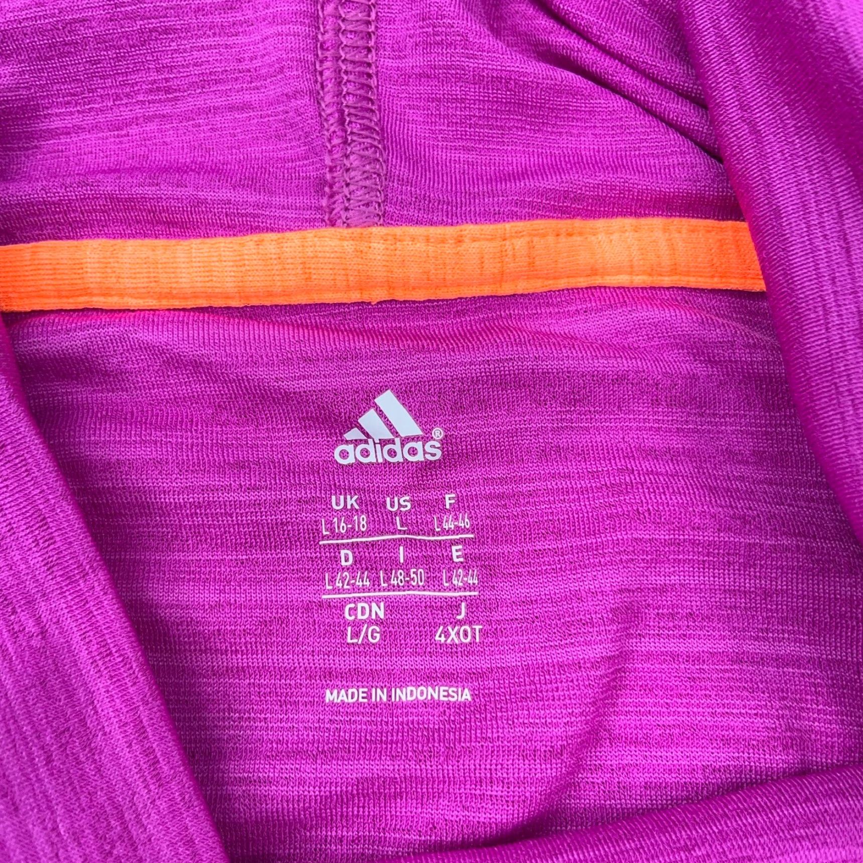 Adidas Adidas Shirt Women Large Pink Pullover Performance Funnel Neck Running Light Size L / US 10 / IT 46 - 5 Thumbnail