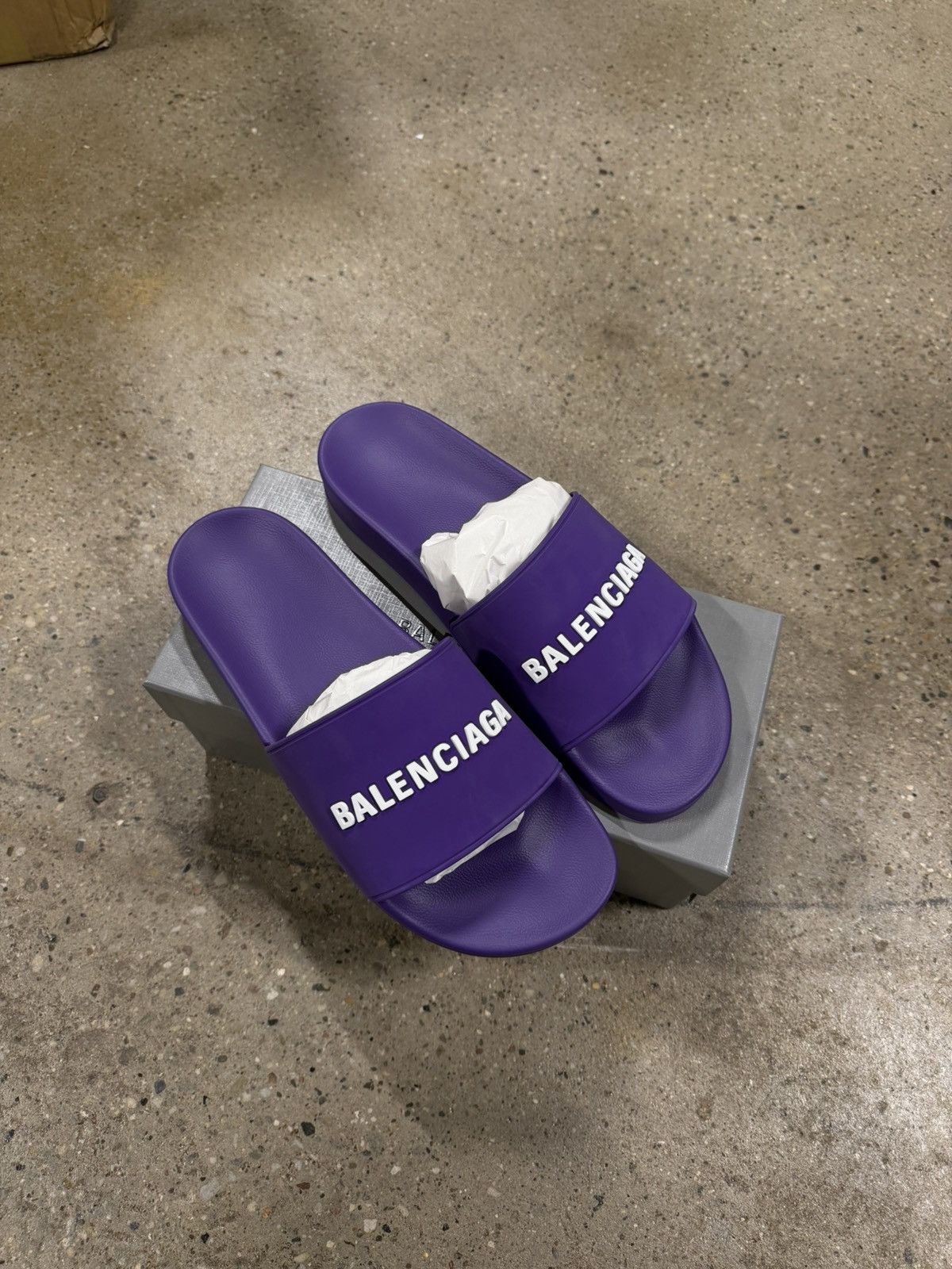 Balenciaga Balenciaga Rubber Slides NEW 500$ Size US 11 / EU 44 - 2 Thumbnail