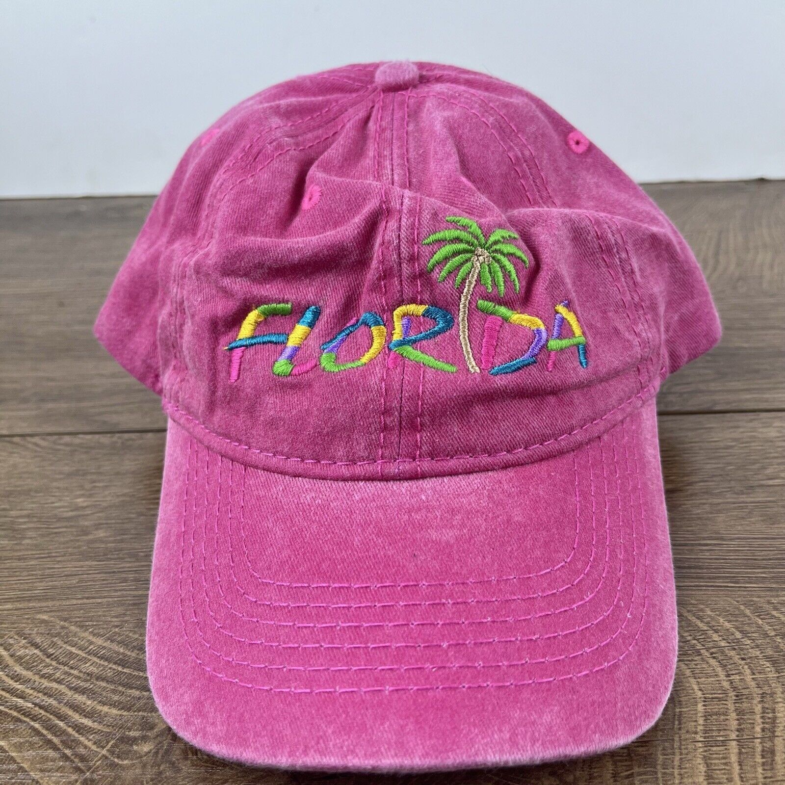 Other Florida Hat Palm Tree Hat Florida Pink Cap Adjustable Pink A Size ONE SIZE - 4 Thumbnail