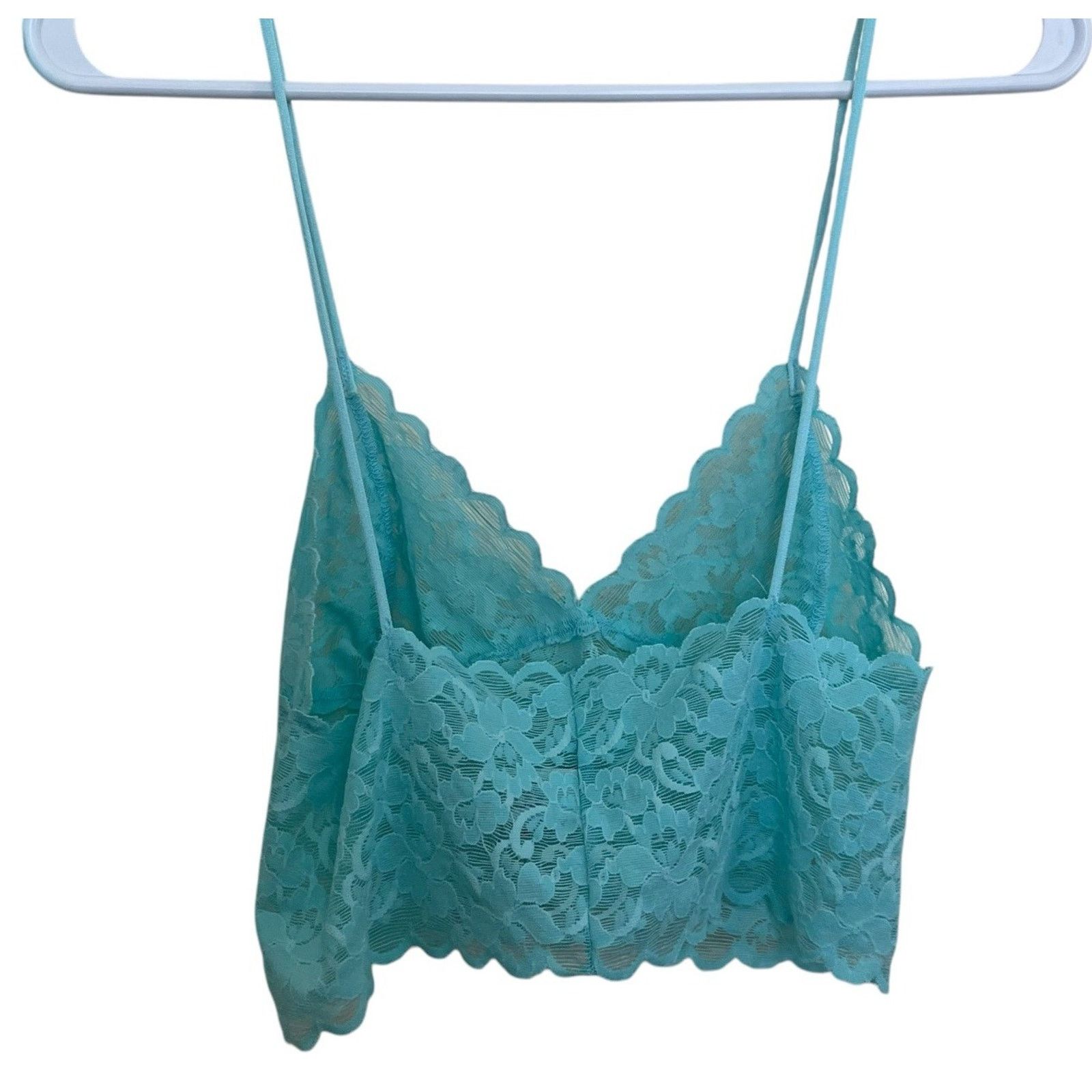 Vintage Alana Gale | Vintage Aqua Blue French Cut Panties Bralette Size ONE SIZE - 7 Thumbnail