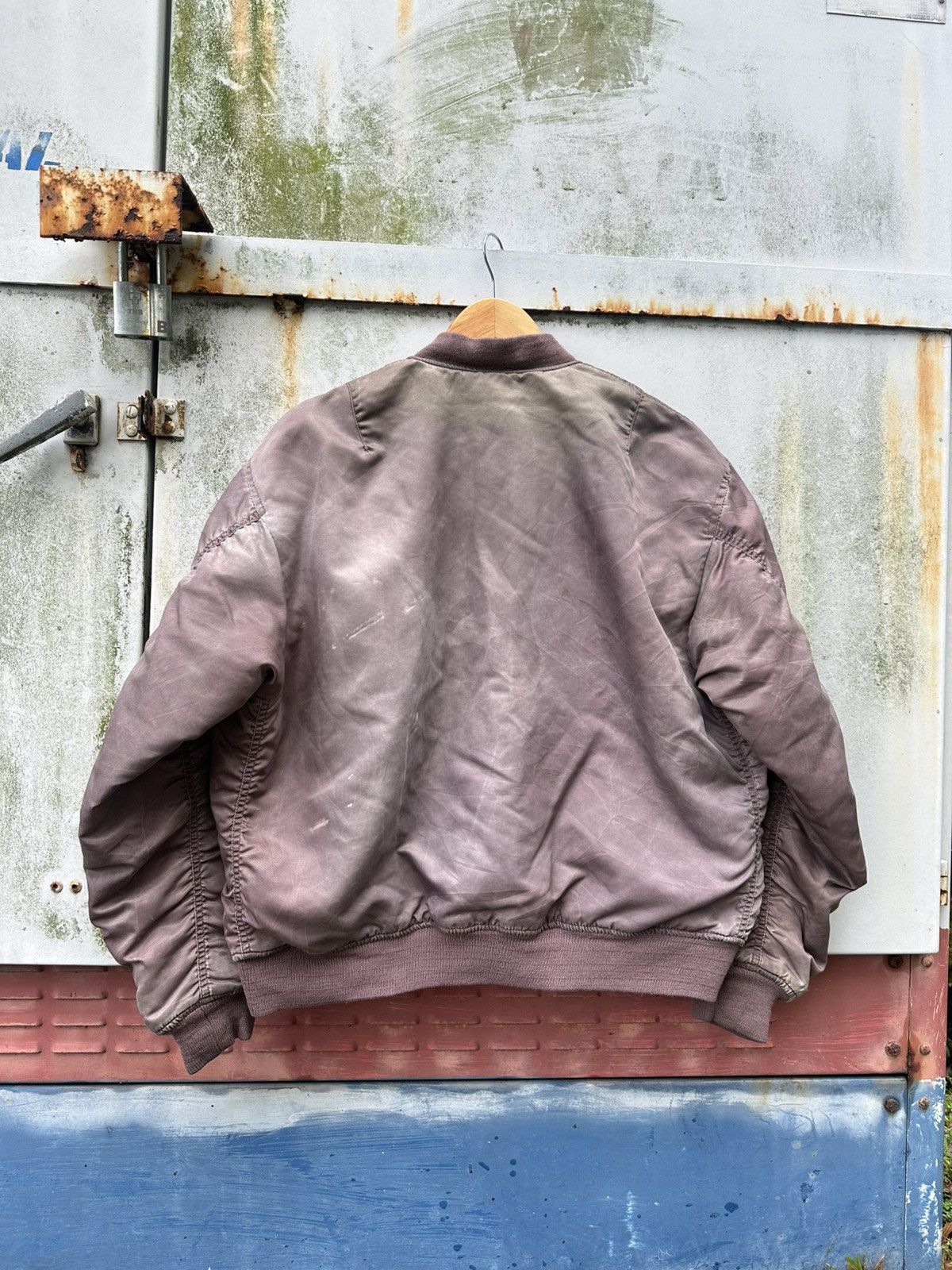 Vintage 🪖Vintage Faded MA-1 Man Intermediate Bomber Jacket Size US L / EU 52-54 / 3 - 10 Thumbnail