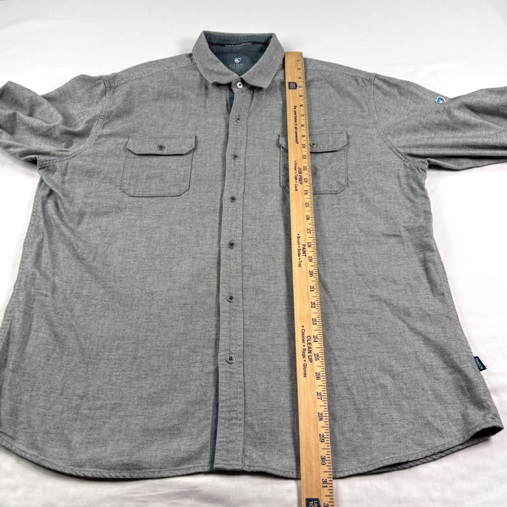 Vintage Kuhl Descendr Flannel Shirt Mens 2XL Gray Button Up Outdoor Hiking Trail Casual Shirt Mens 2XL Gray FLANNEL Button-Up Pockets Outdoor Size US XXL / EU 58 / 5 - 6 Thumbnail