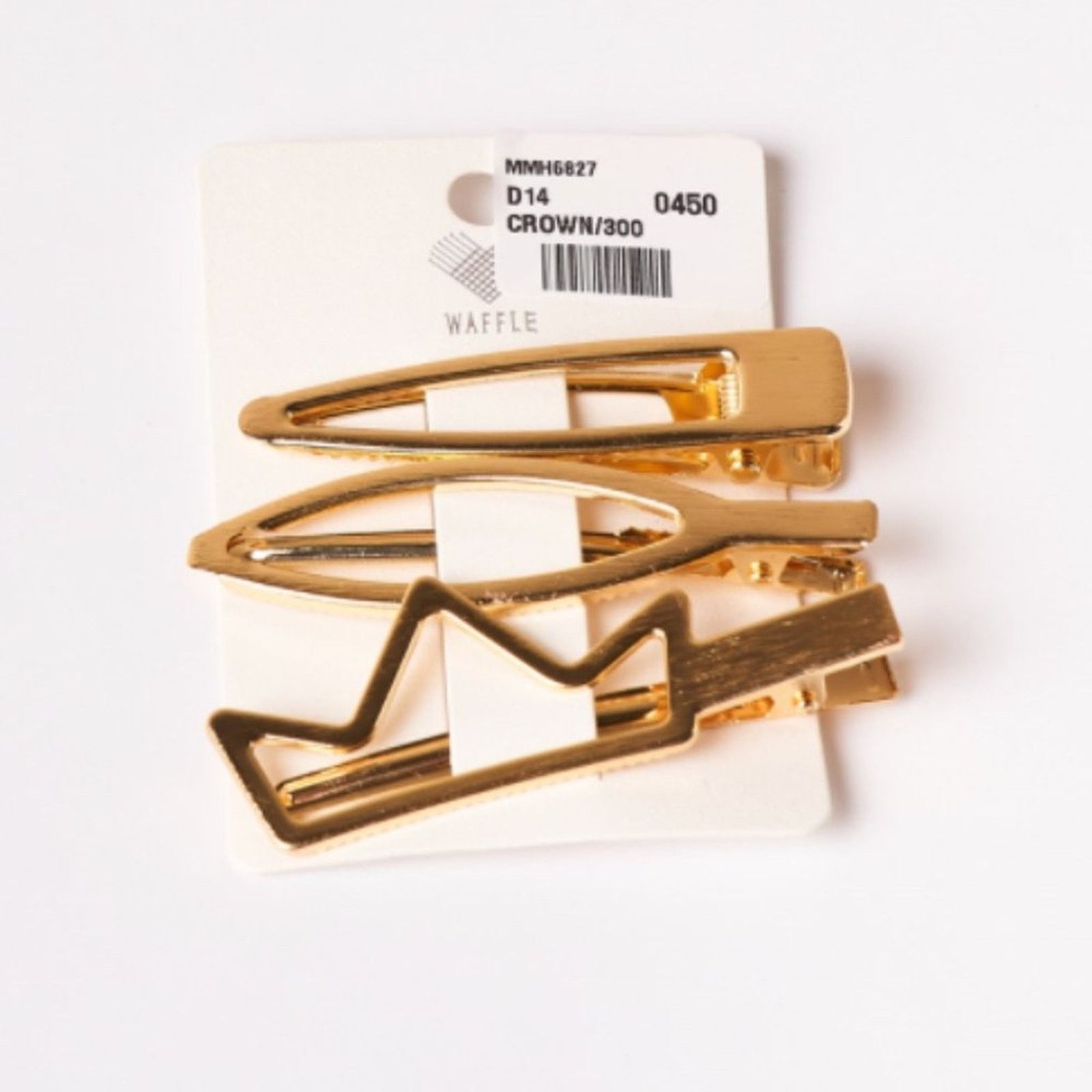 Other Gold Crown Shaped Clips - Set of 3 Size ONE SIZE - 4 Thumbnail